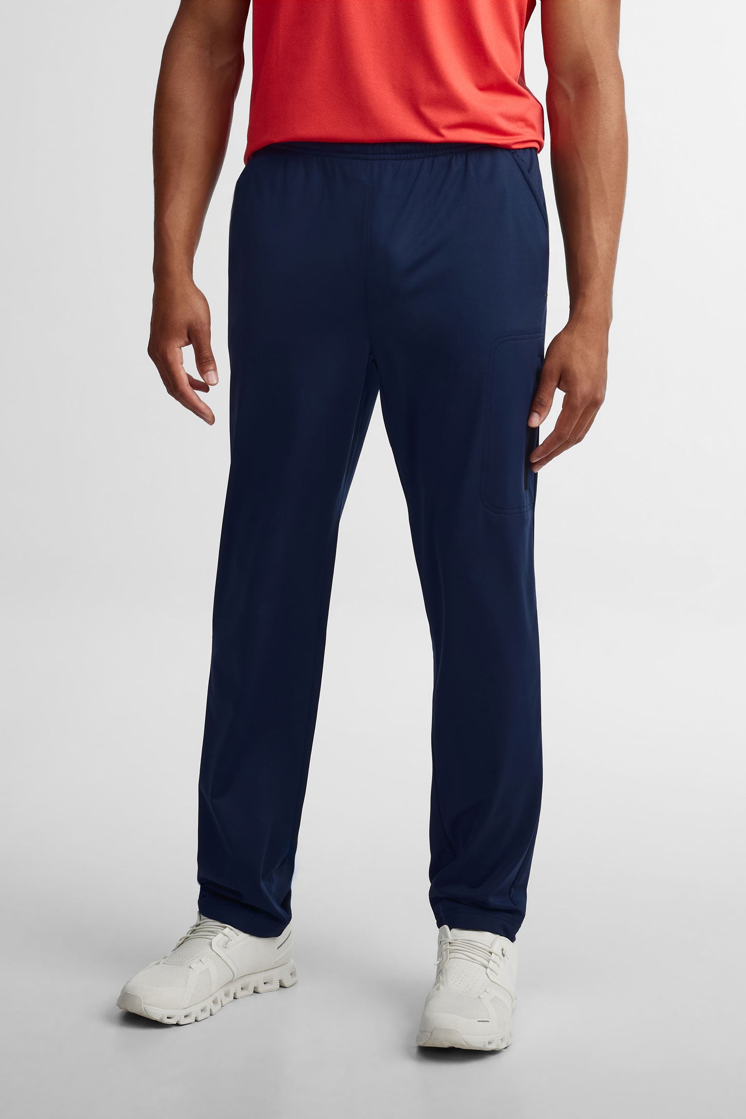 Pantalon athlétique jambe droite - Homme && BLEU MARINE