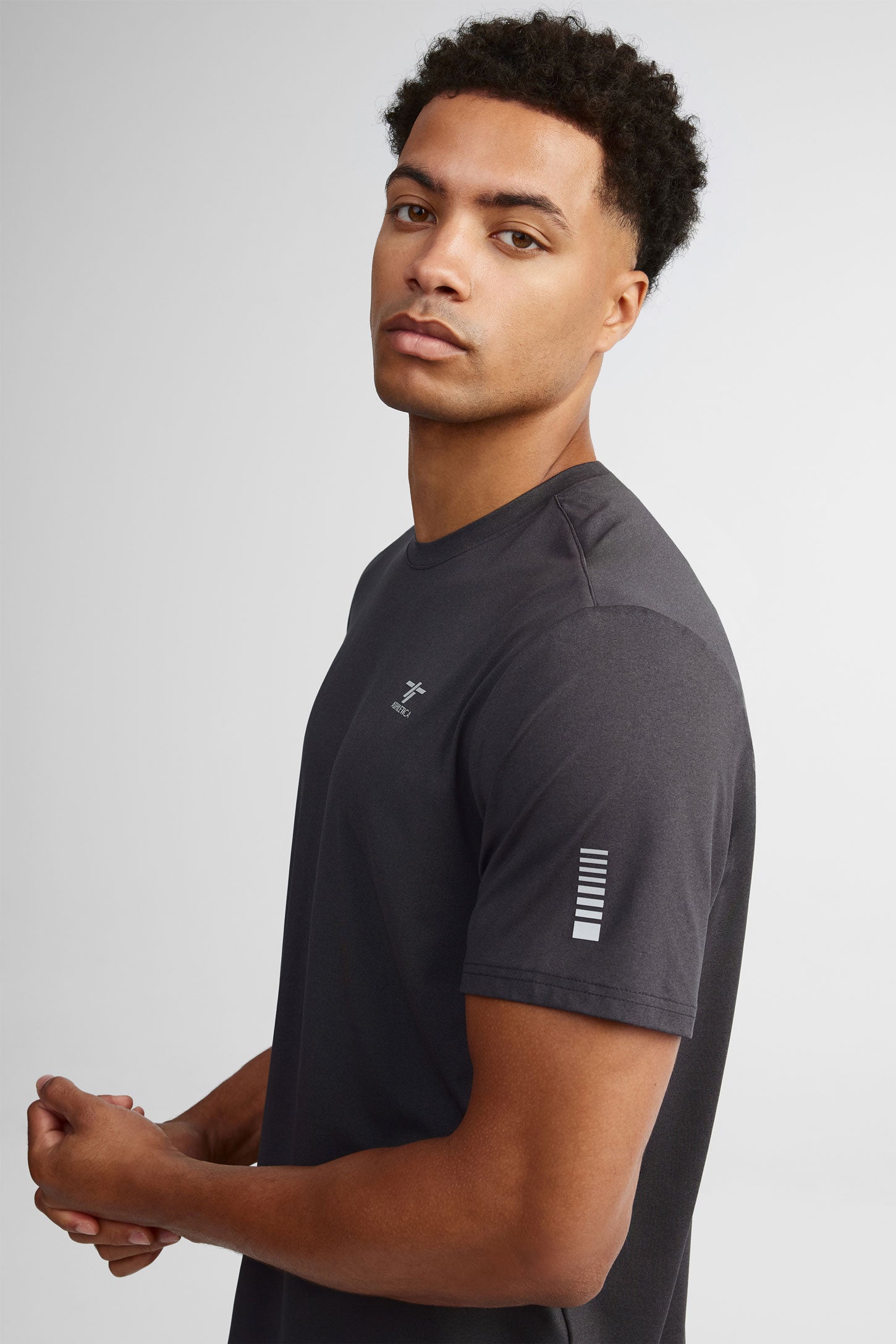 Chandail col-rond – Homme && GRIS MULTI