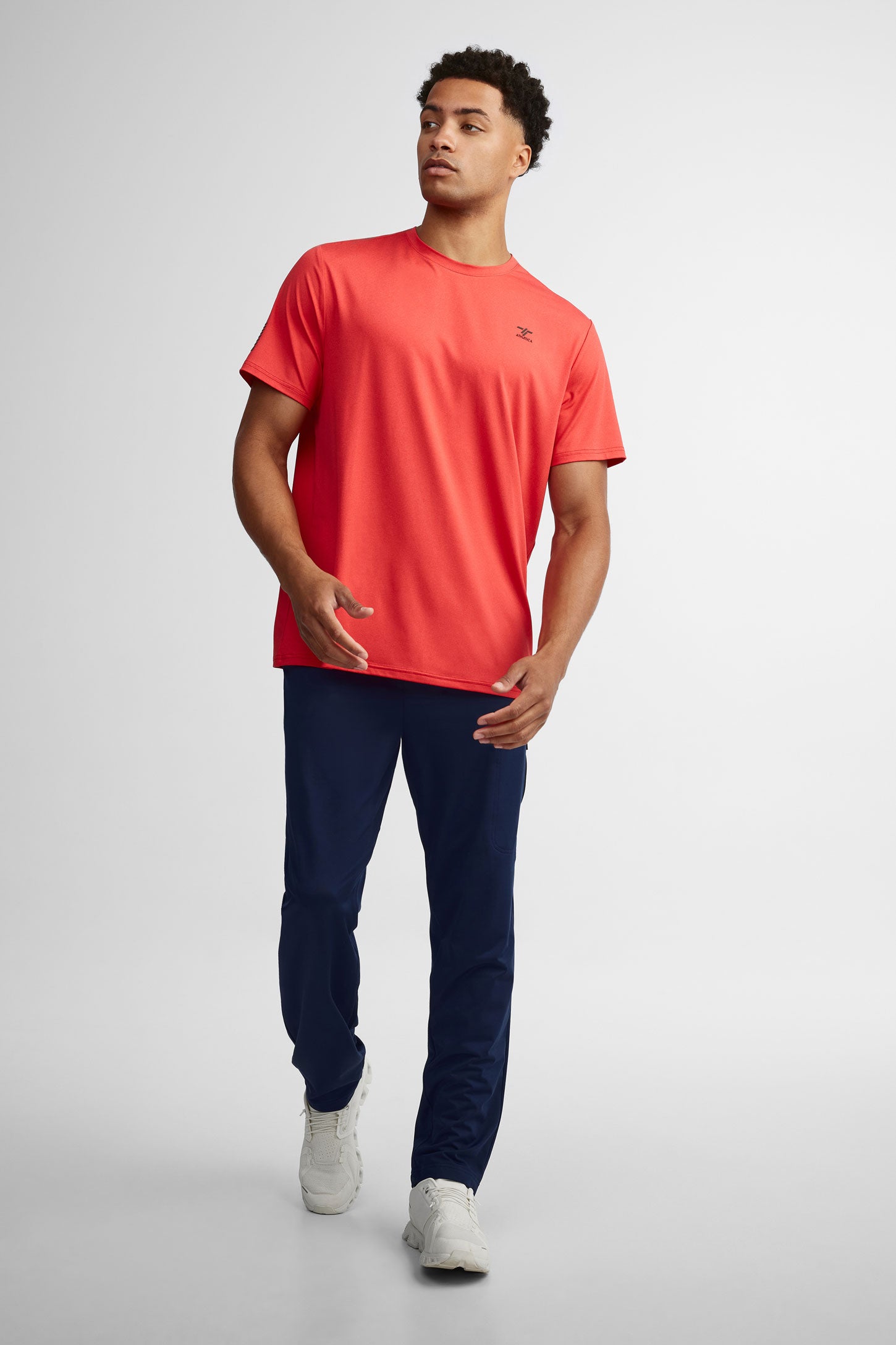 Chandail col-rond – Homme && ROUGE MIXTE