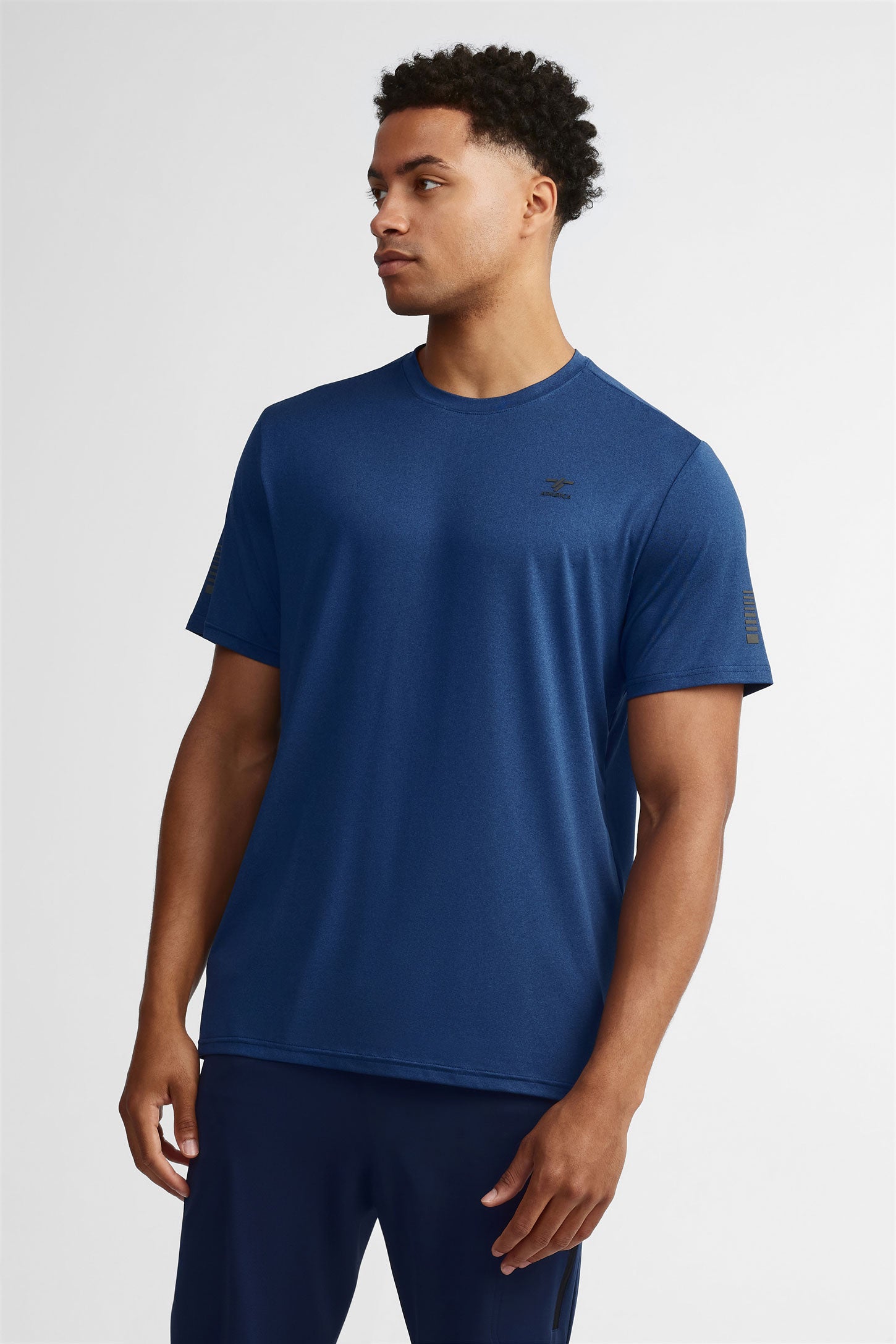 Chandail col-rond – Homme && BLEU MARINE MUL
