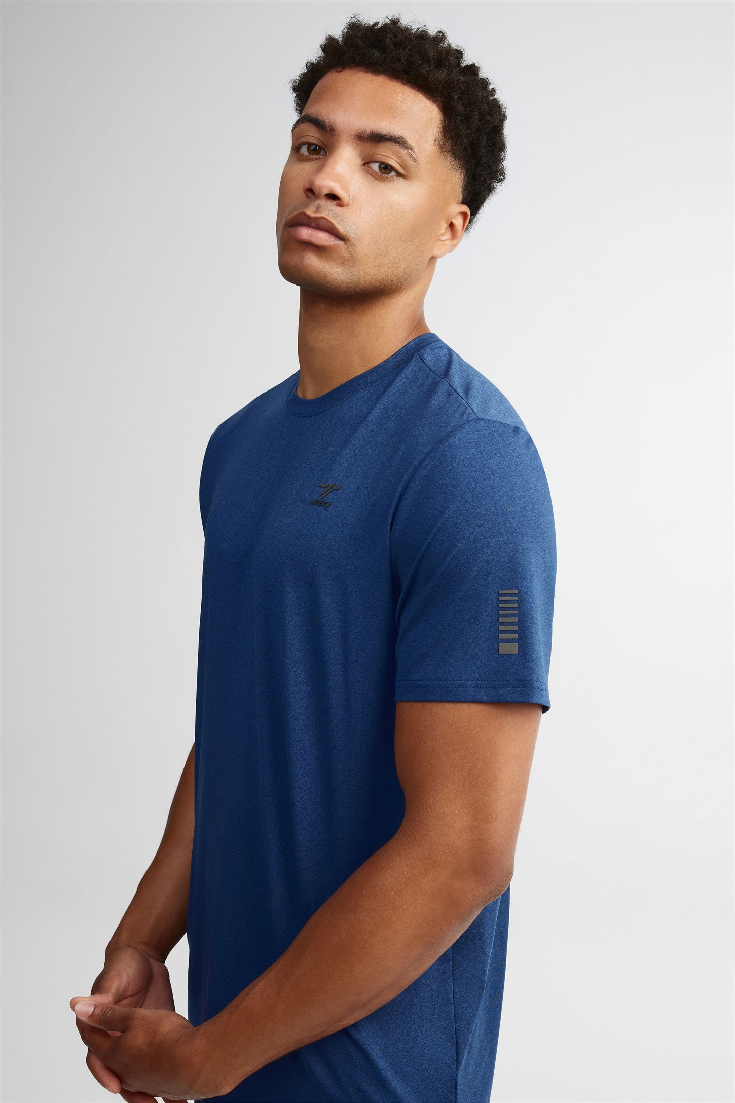 Chandail col-rond – Homme && BLEU MARINE MUL