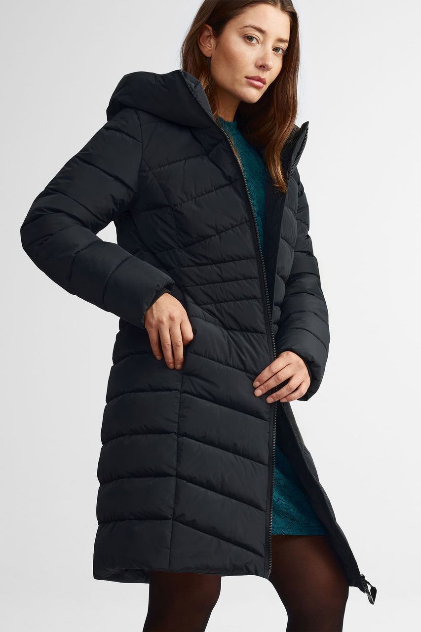 Manteau d'hiver long matelassé Femme