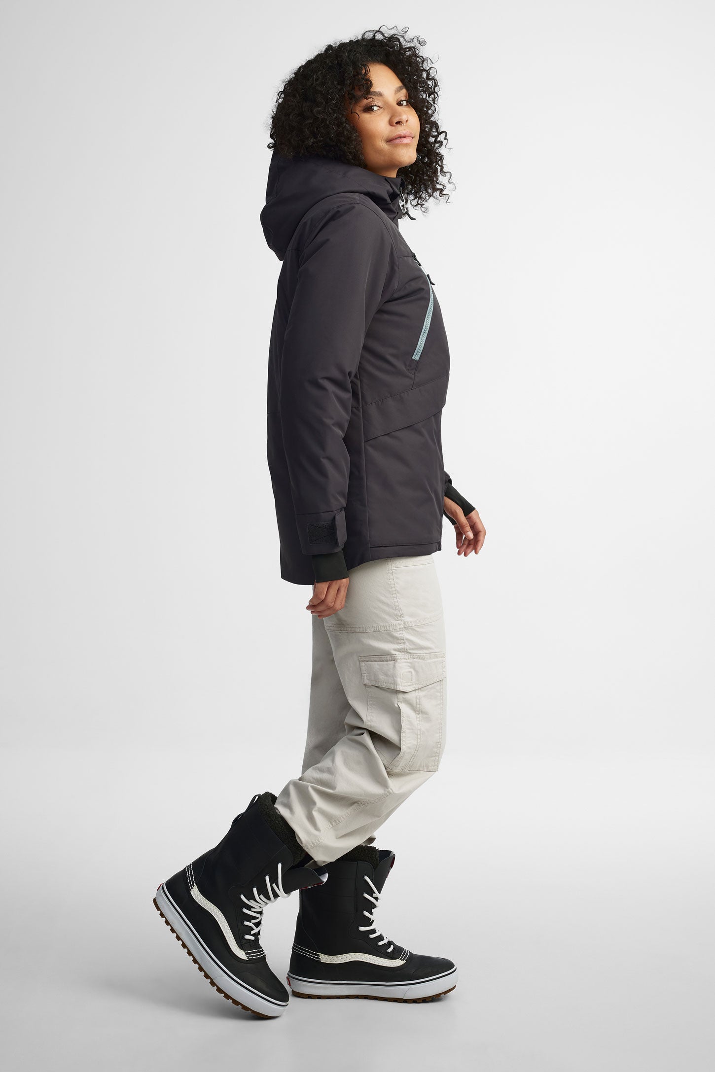 Manteau de ski hiver - Femme && NOIR
