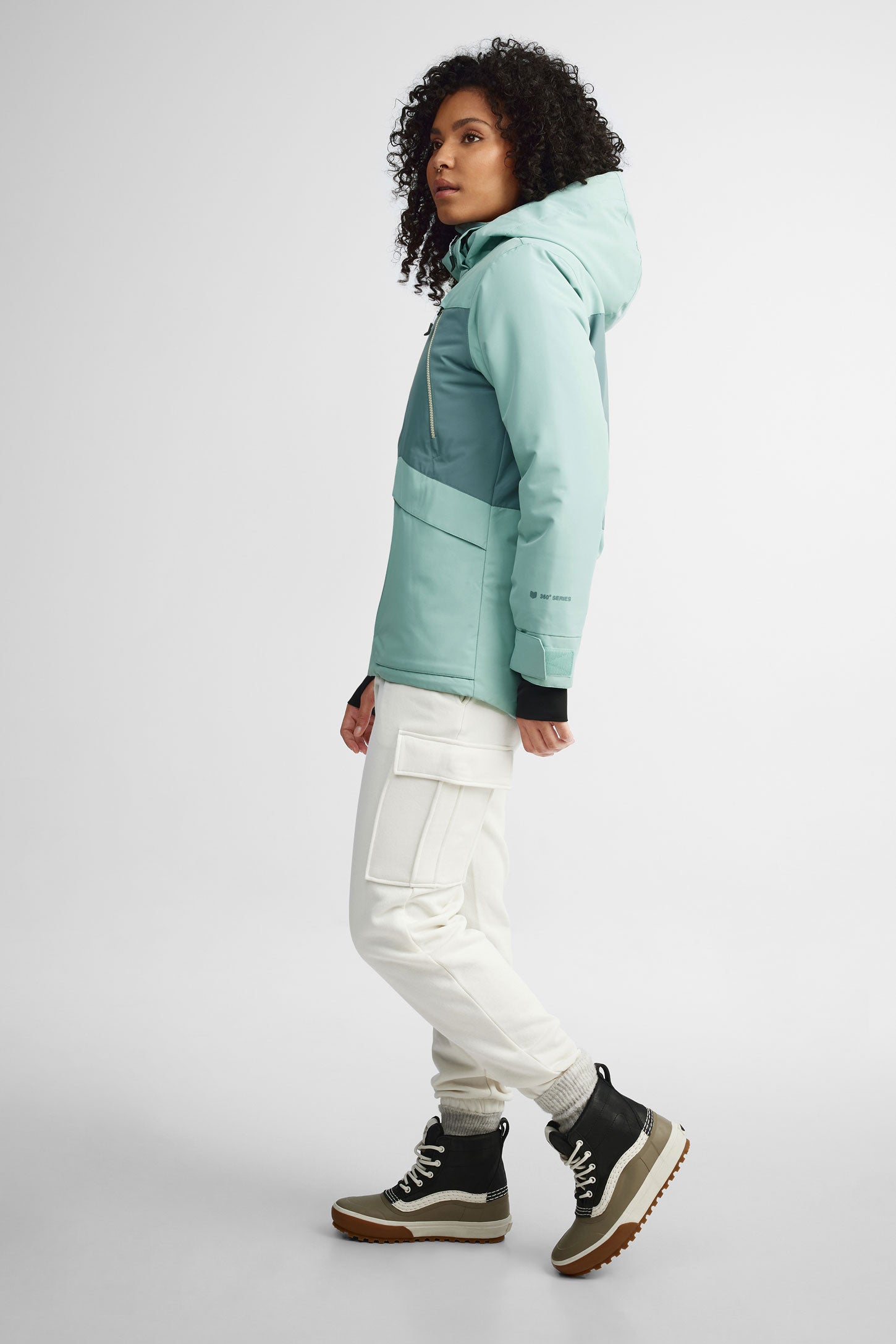 Manteau de ski hiver - Femme && TURQUOISE