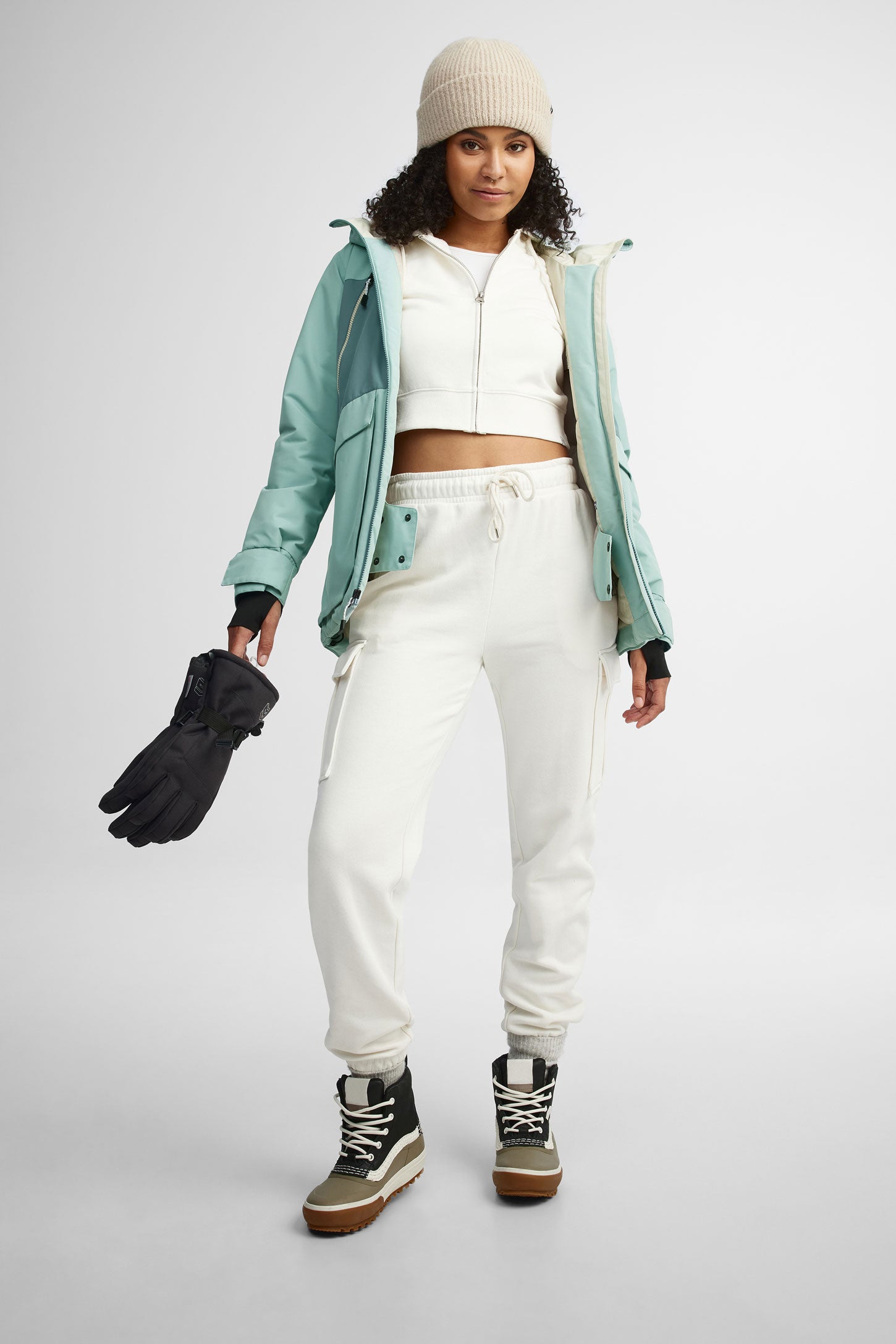 Manteau de ski hiver - Femme && TURQUOISE