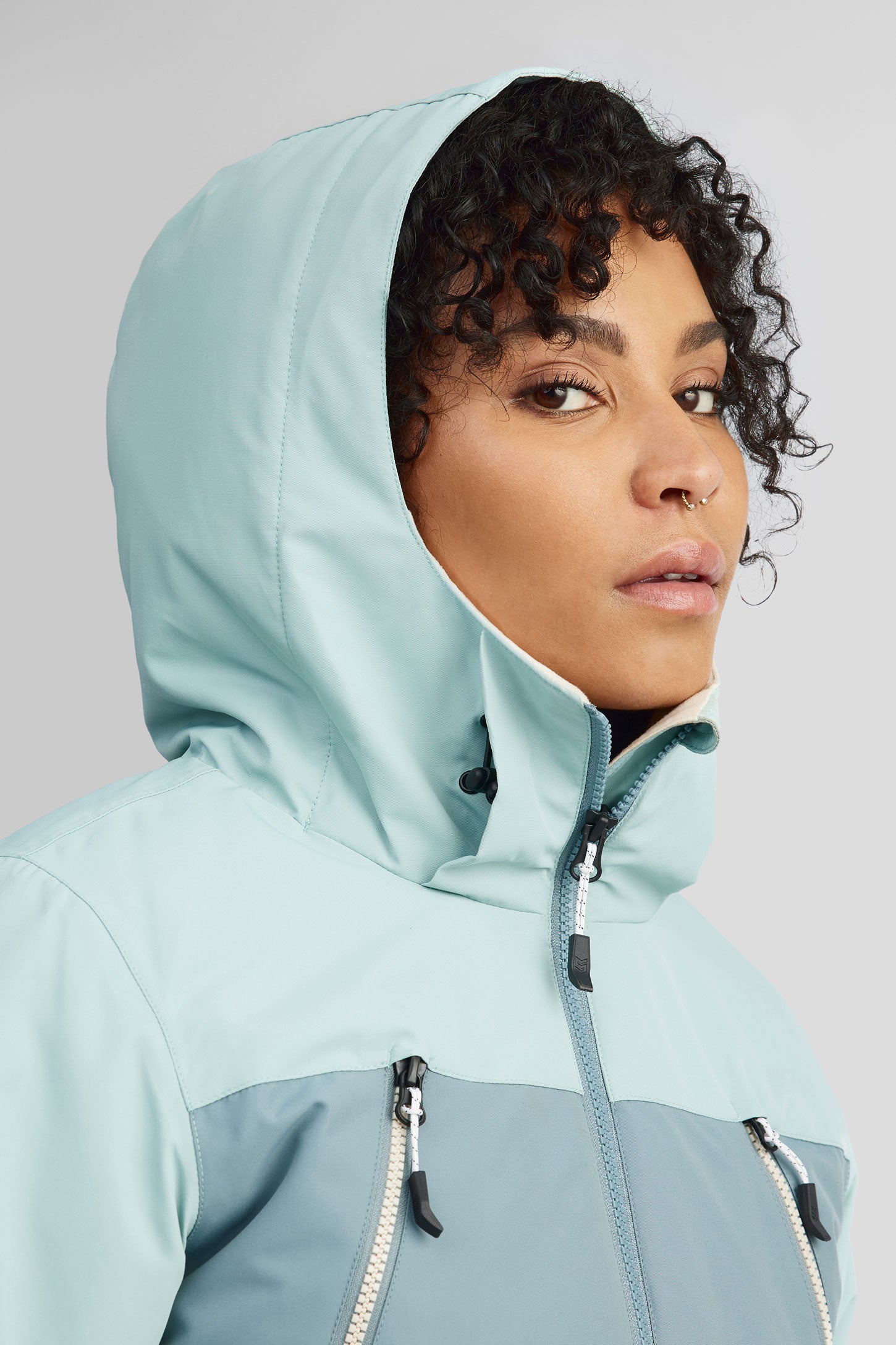 Manteau de ski hiver - Femme && TURQUOISE