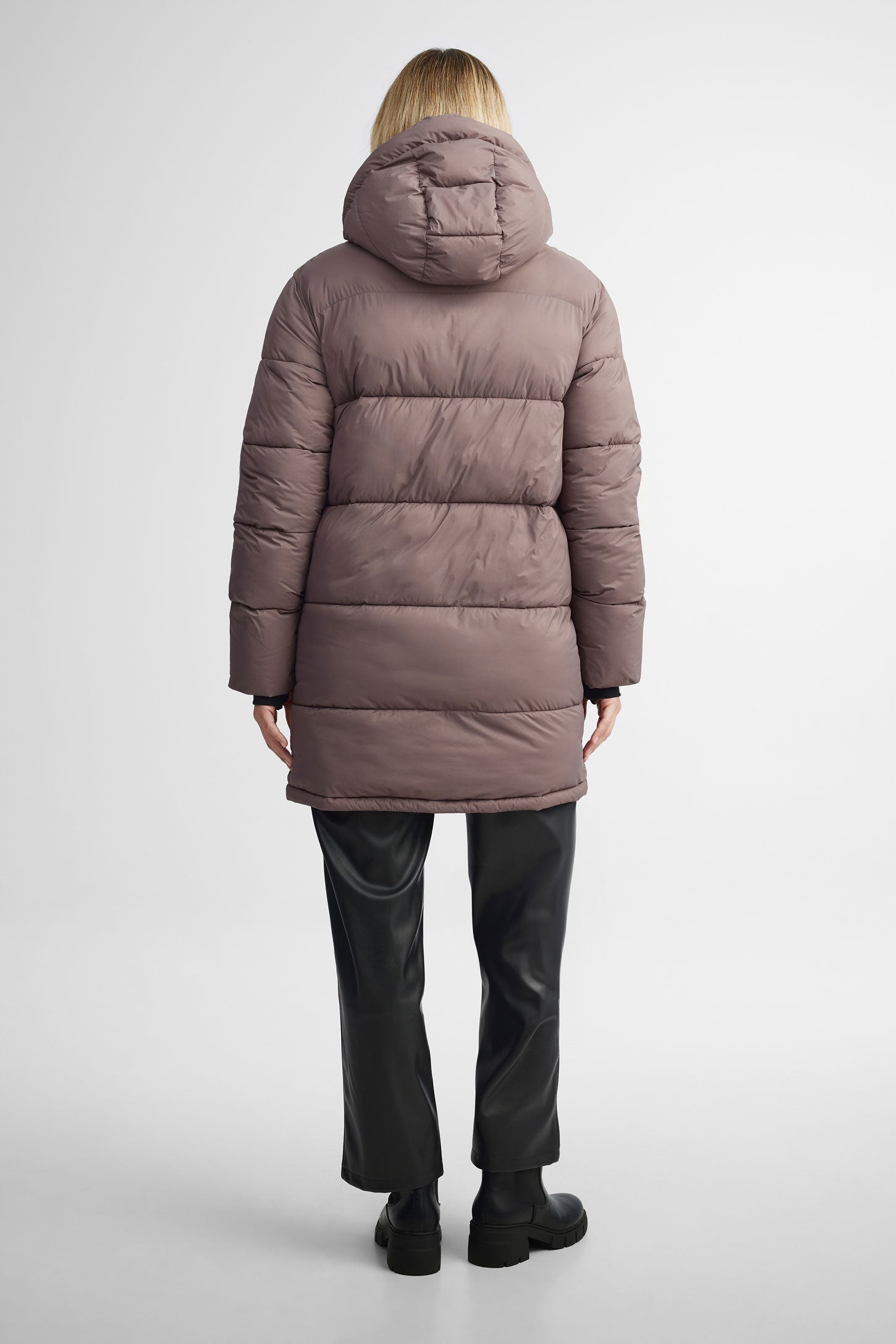 Long quilted winter coat on sale