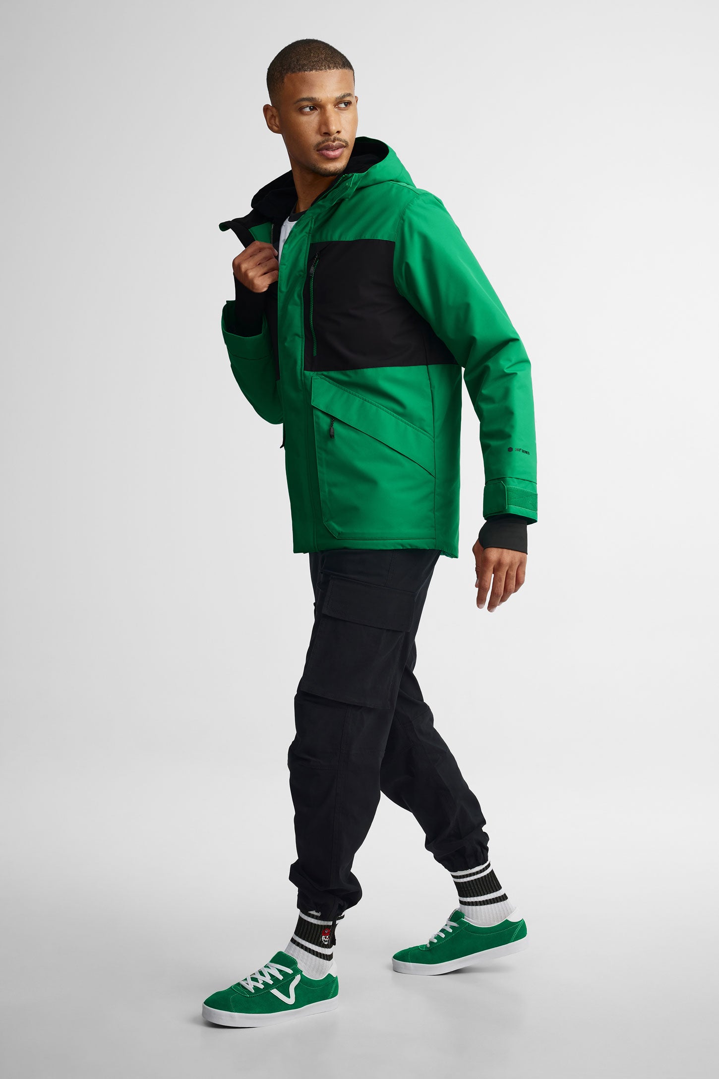 Manteau de ski hiver - Homme && VERT