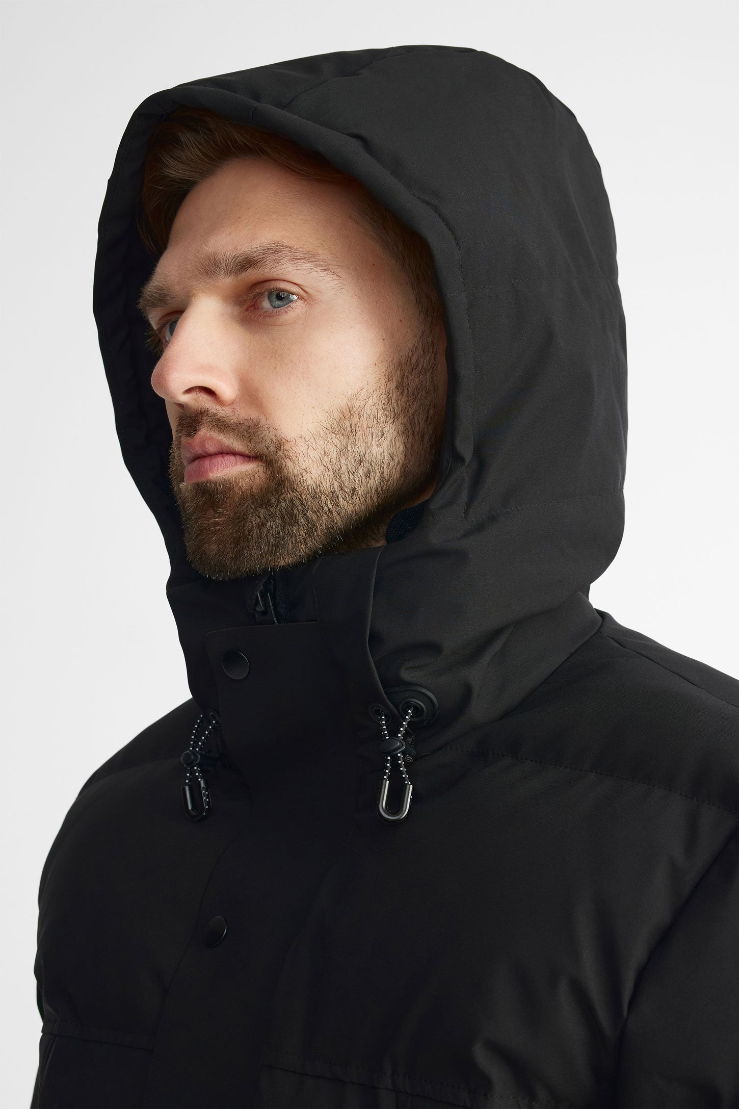 Manteau d'hiver parka matelassé - Homme && NOIR