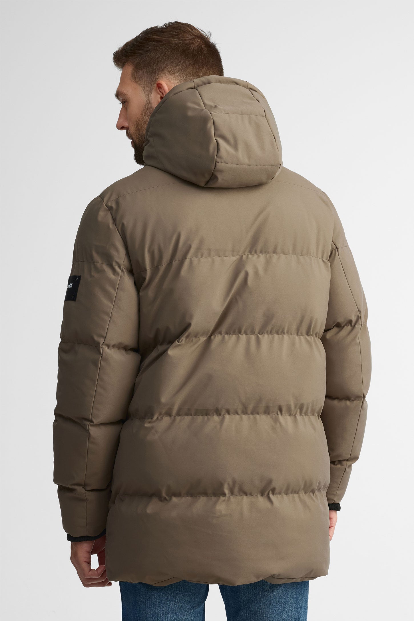 Manteau d'hiver parka matelassé - Homme && TAUPE