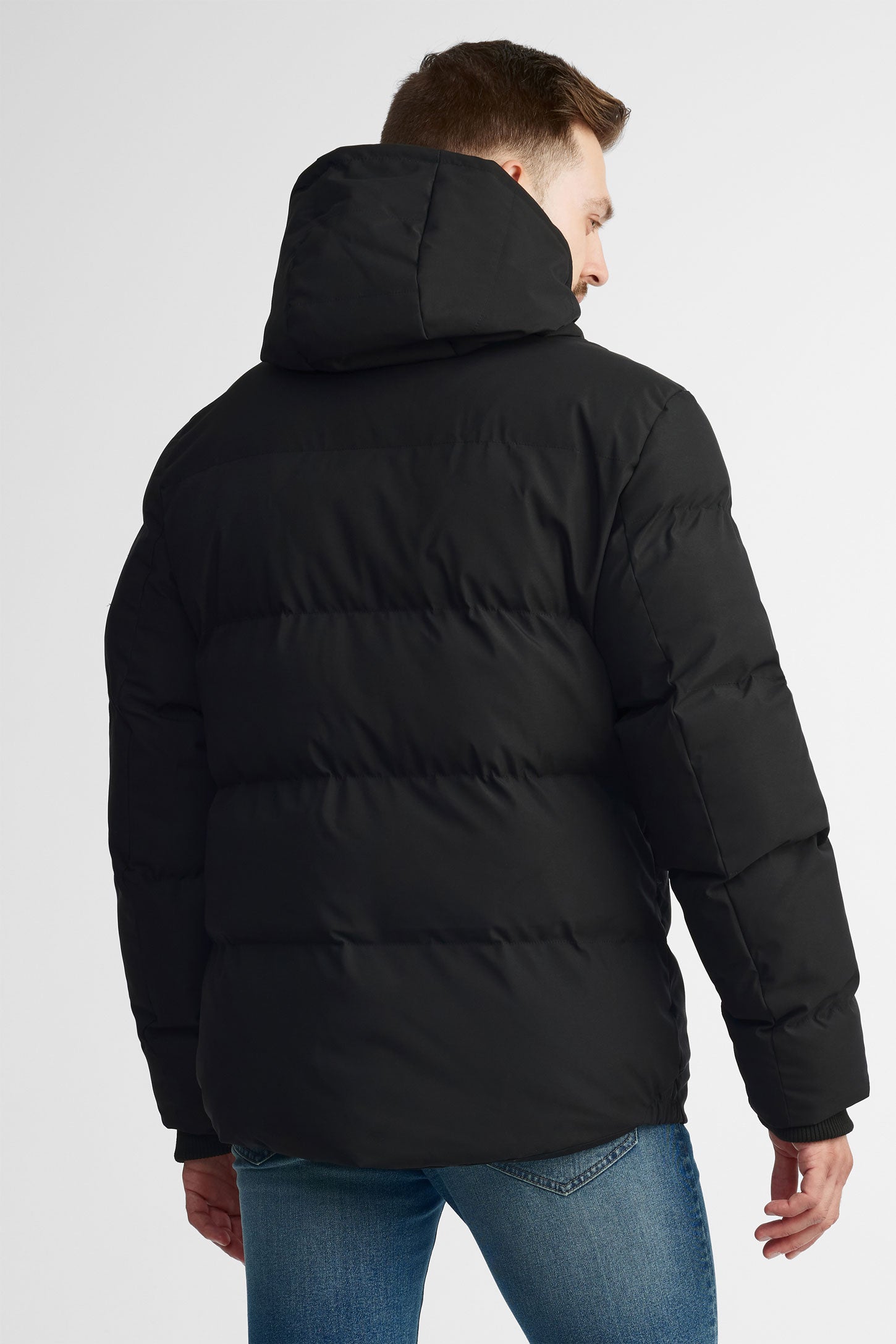 Manteau d'hiver matelassé - Homme && NOIR