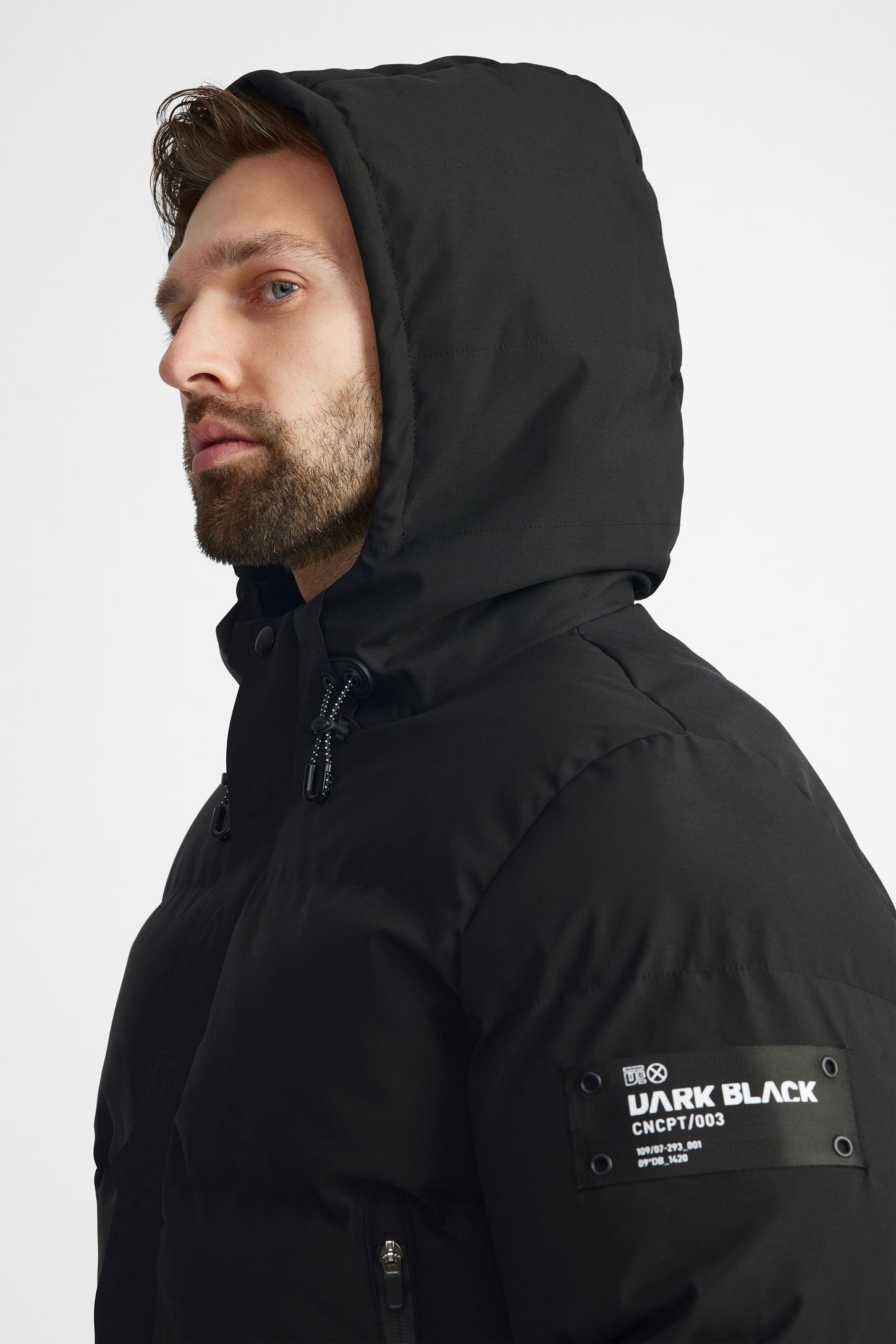 Manteau d'hiver matelassé - Homme && NOIR