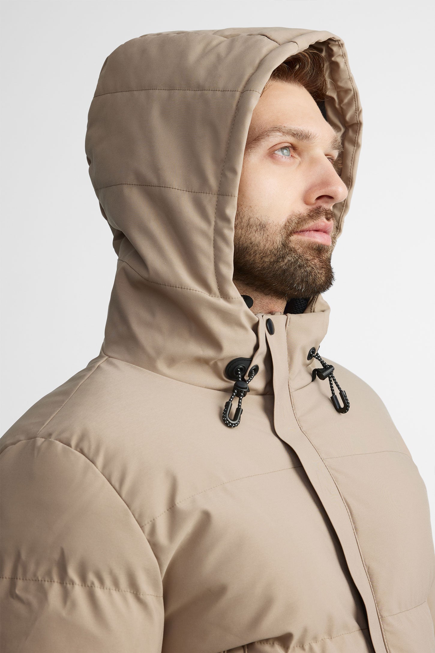Manteau d'hiver matelassé - Homme && BEIGE