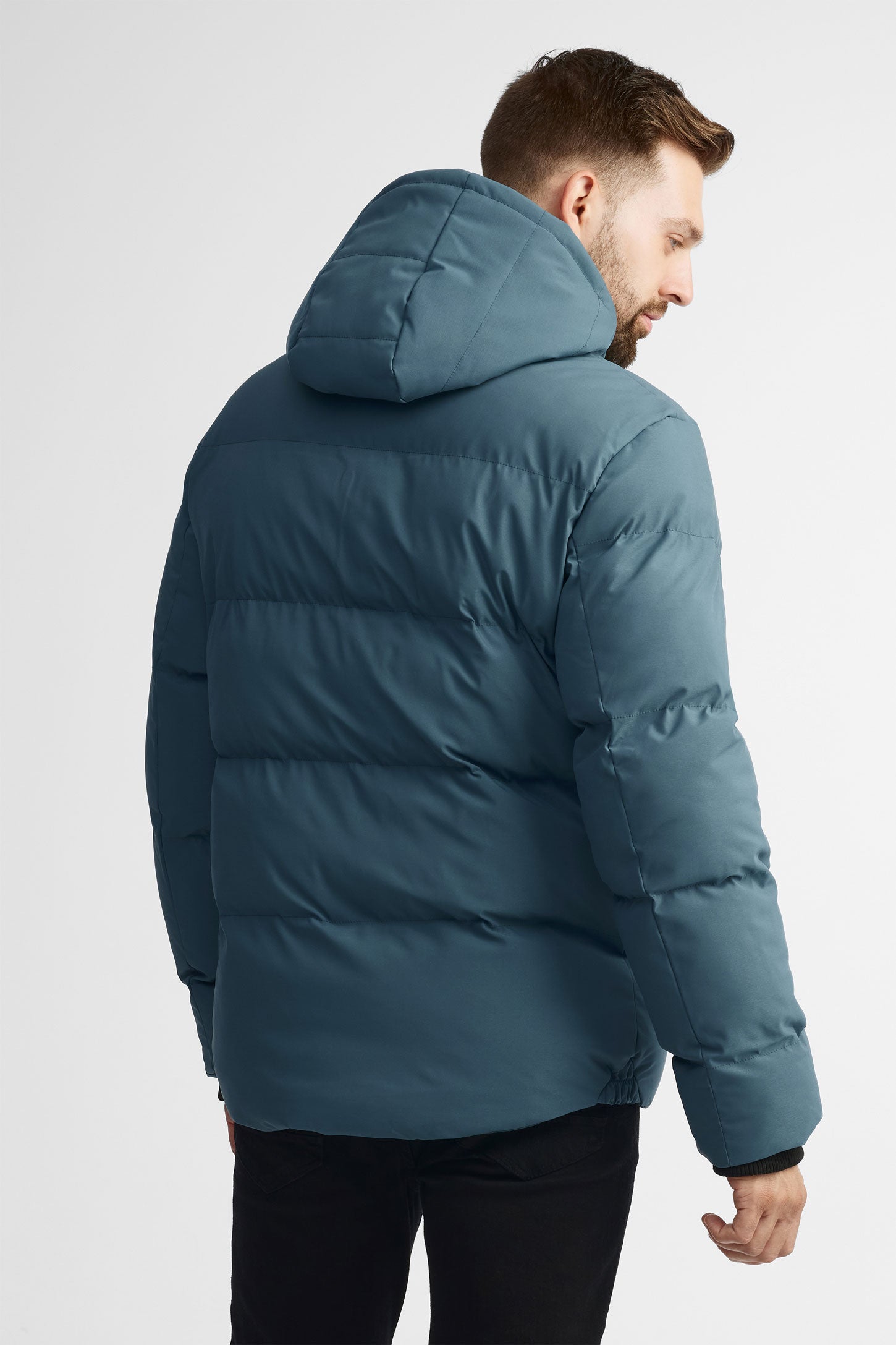 Manteau d'hiver matelassé - Homme && BLEU