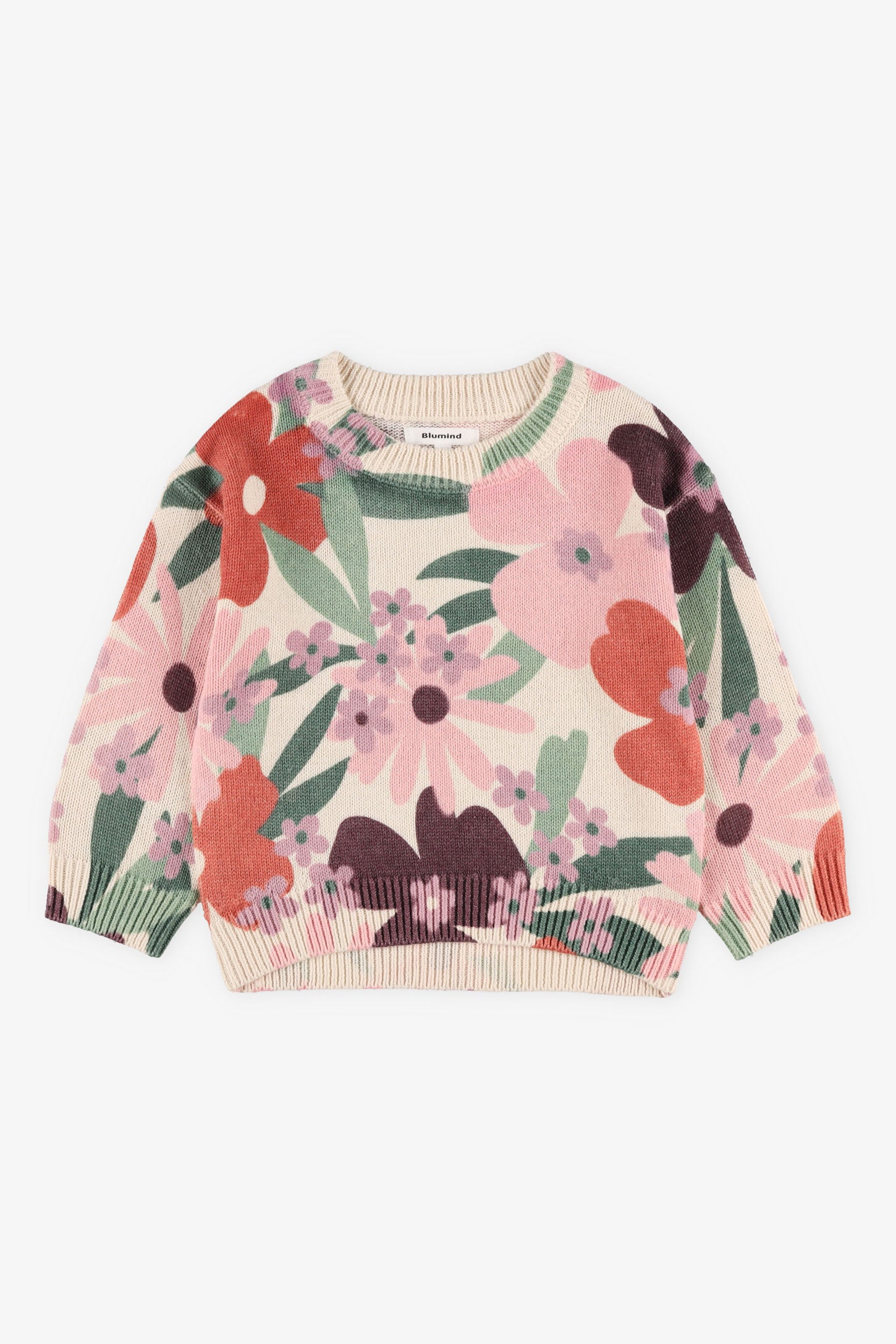Chandail col rond tricot pêcheur - Bébé fille && BLANC MULTI