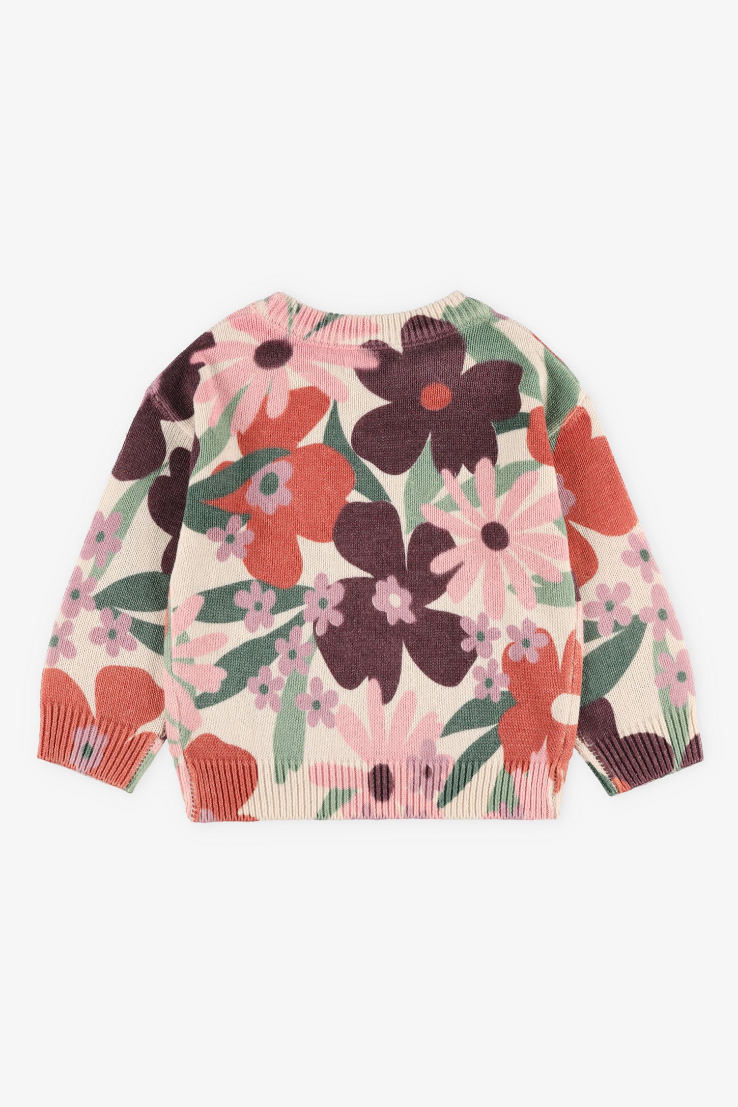 Chandail col rond tricot pêcheur - Bébé fille && BLANC MULTI
