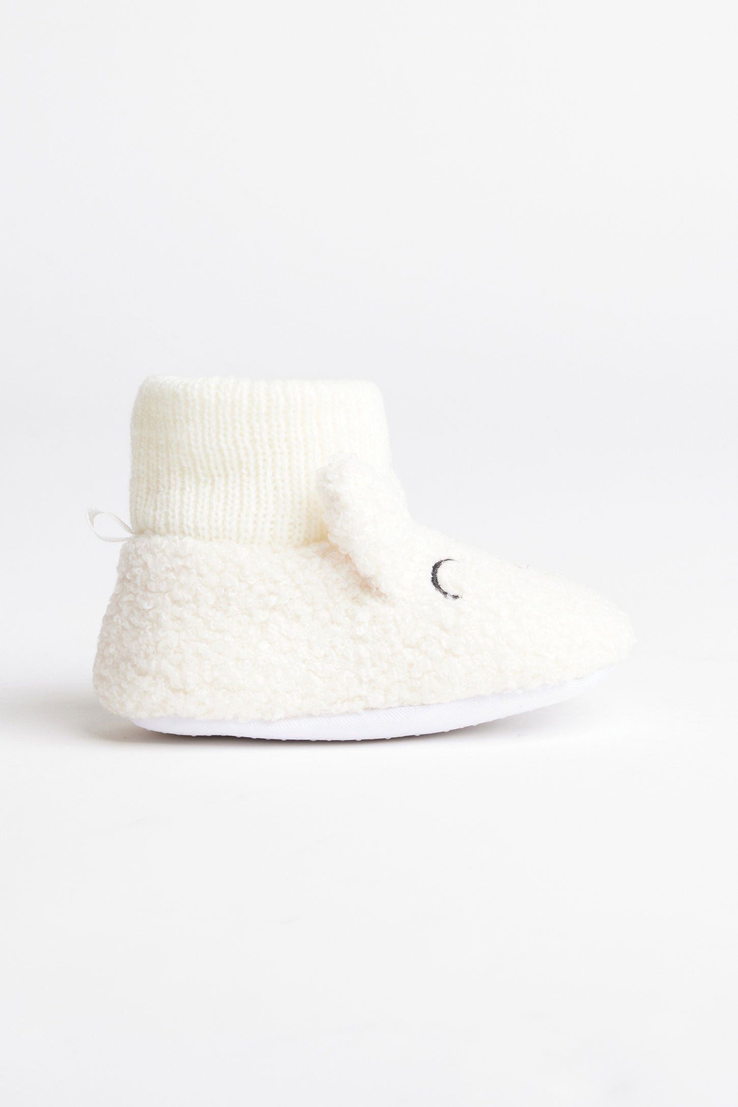 Pantoufles bottillons en peluche - Bébé fille && BEIGE