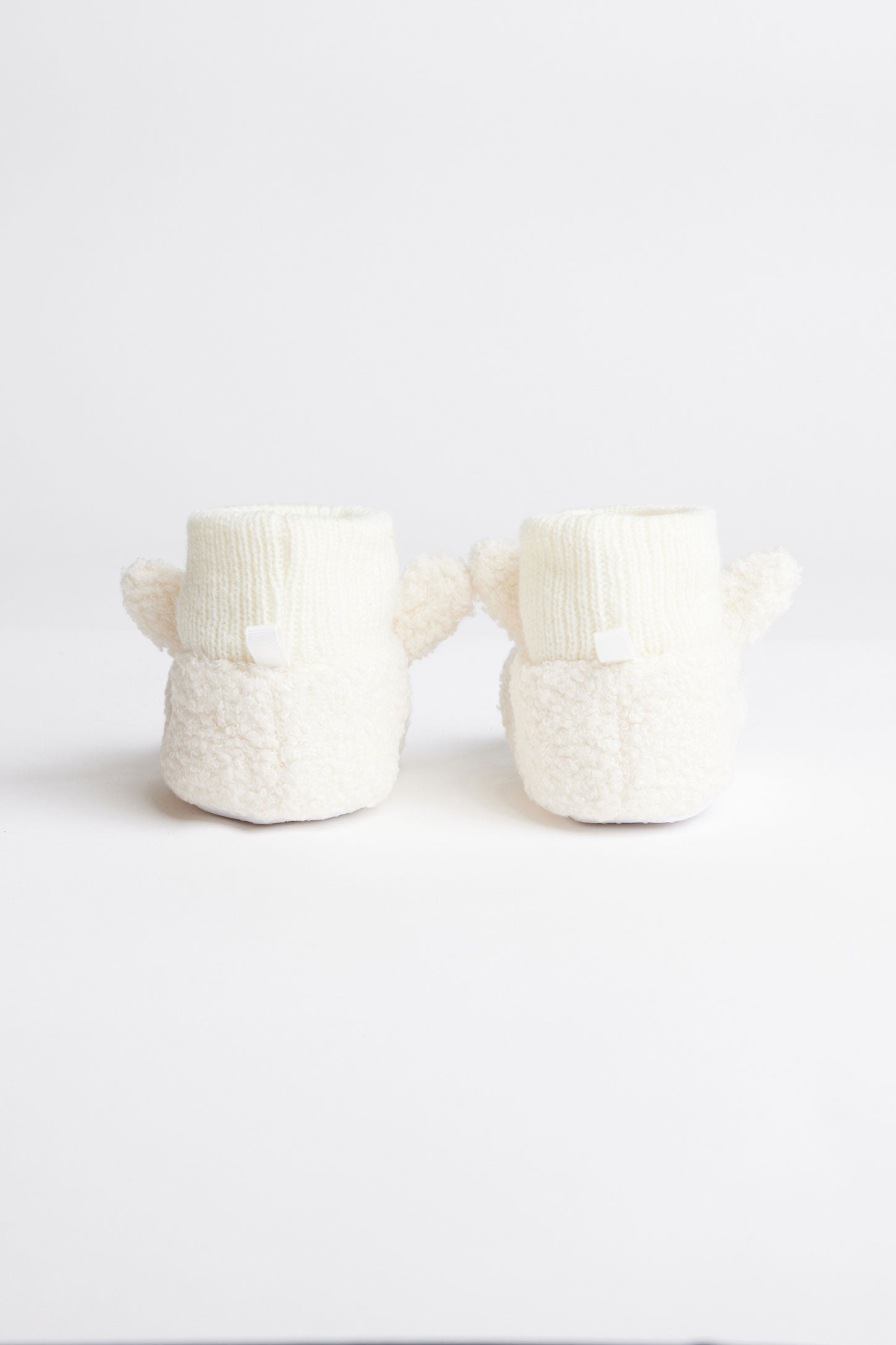 Pantoufles bottillons en peluche - Bébé fille && BEIGE