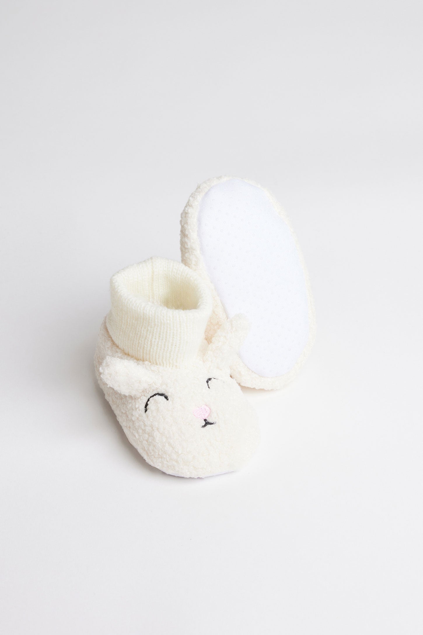 Pantoufles bottillons en peluche - Bébé fille && BEIGE