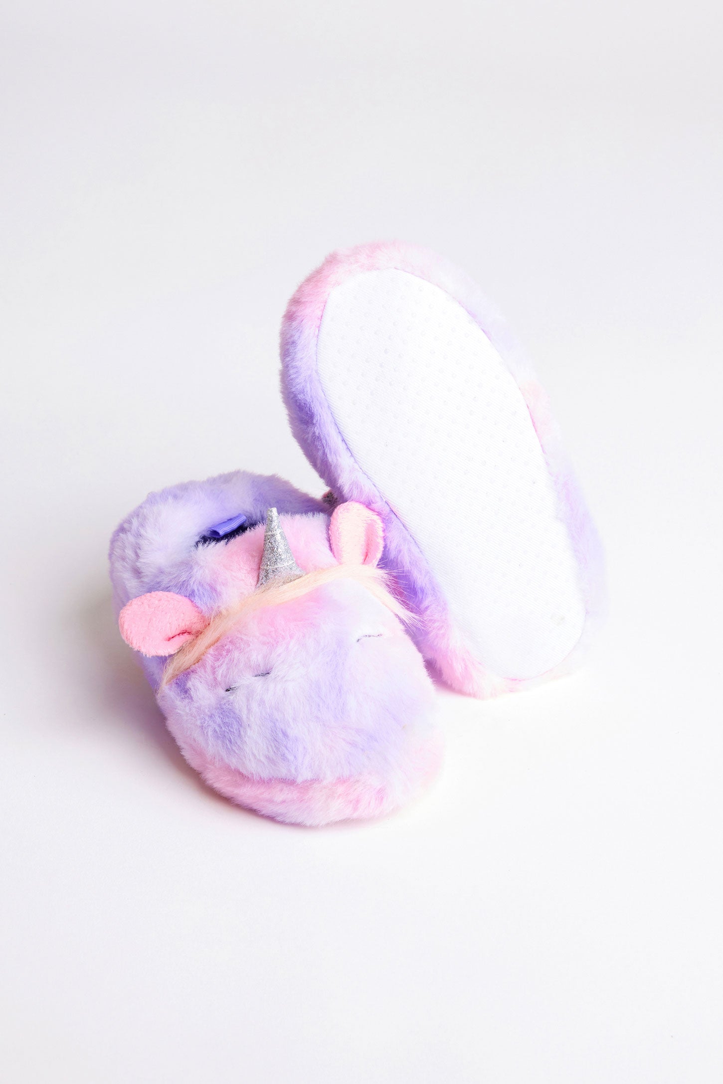 Pantoufles licorne en peluche - Enfant fille && MULTICOLORE