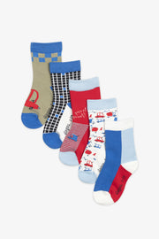 Lot de 5 paires de bas - Bébé garçon && BLEU