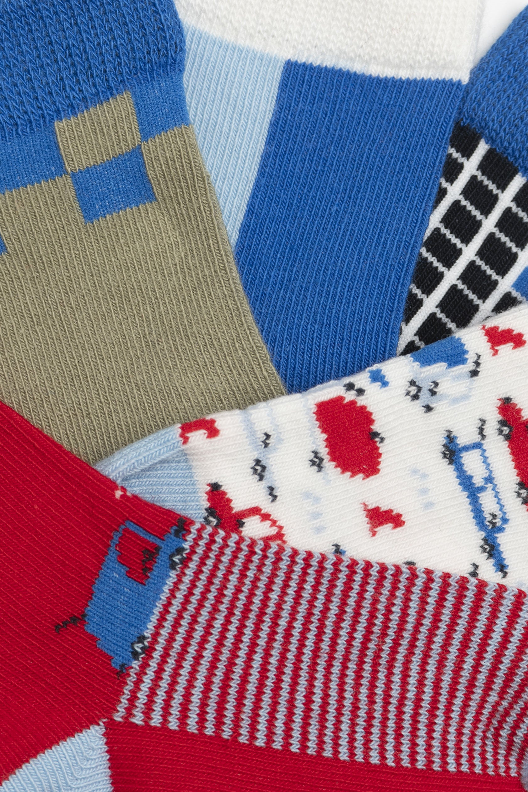 Lot de 5 paires de bas - Bébé garçon && BLEU