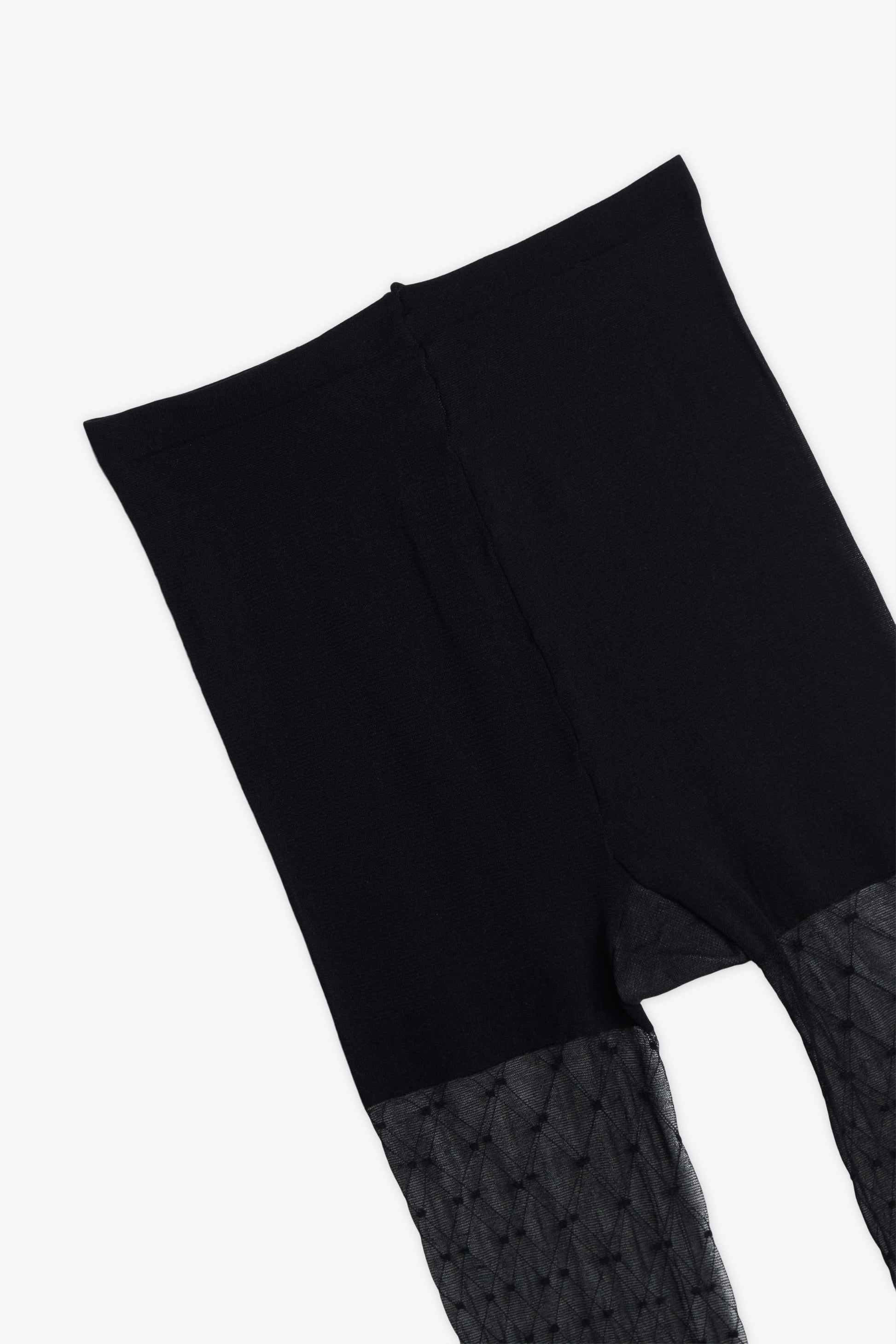 Sous-vêtement collant imprimé - Femme && NOIR