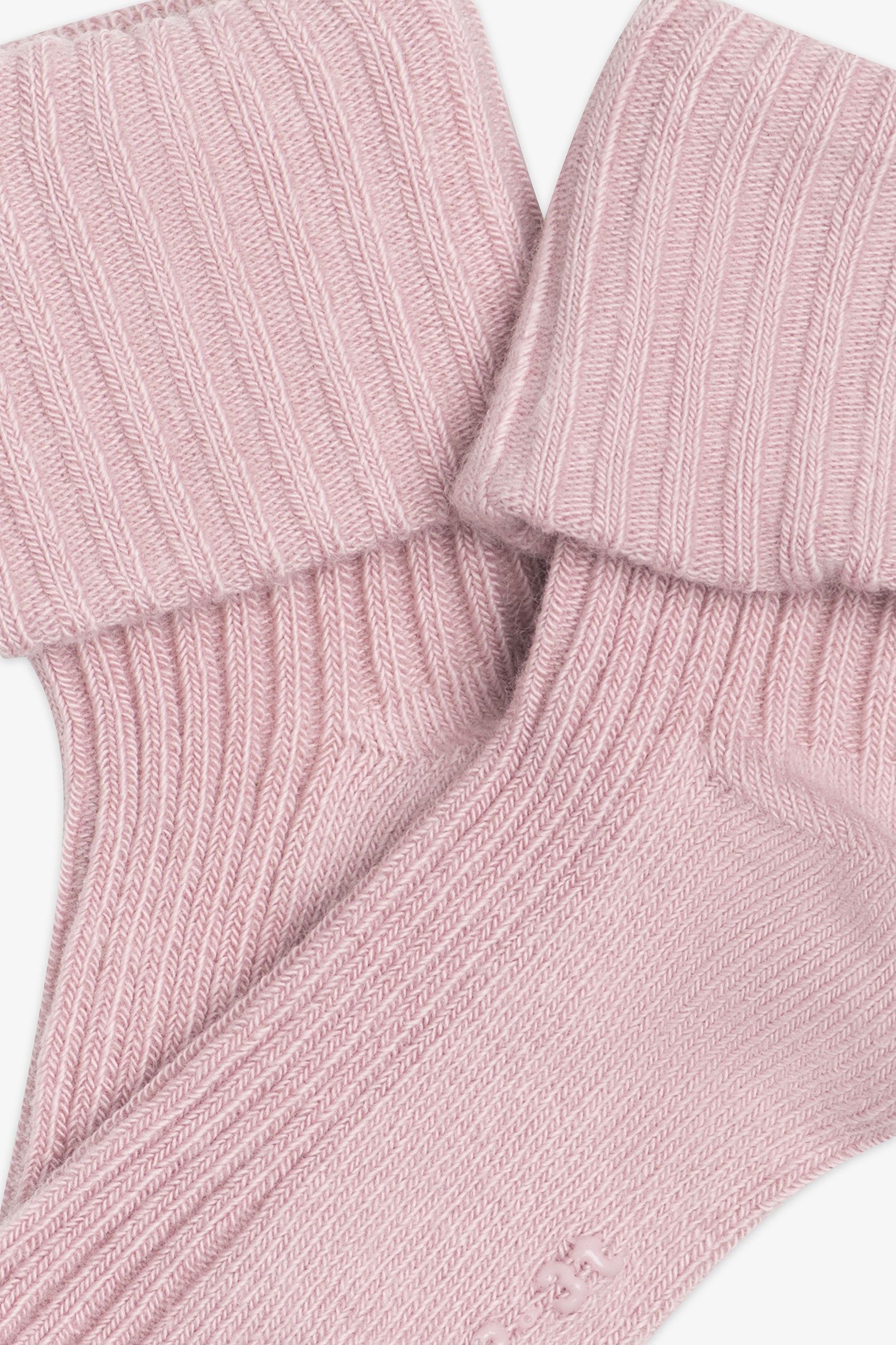 Chaussettes côtelées - Bébé fille && ROSE