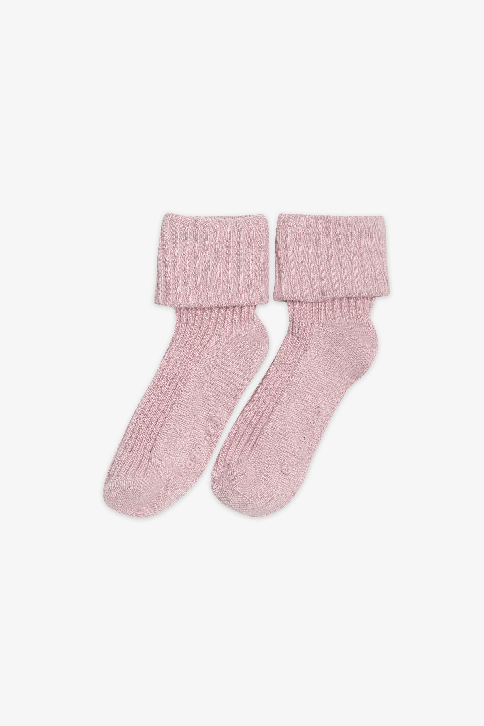 Chaussettes côtelées, 2T-3T - Bébé fille && ROSE