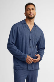 Pyjama 2-pièces coton - Homme && BLEU MULTI