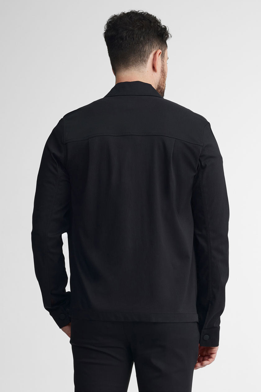 Veste cargo twill extensible - Homme && NOIR
