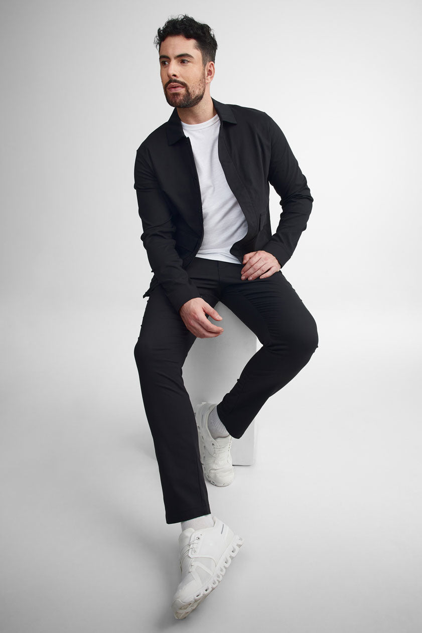 Veste cargo twill extensible - Homme && NOIR