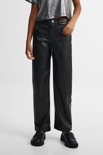 美品＊AMERI LEATHER SUSPENDER PANTS LEATHER SUSPENDER PANTS
