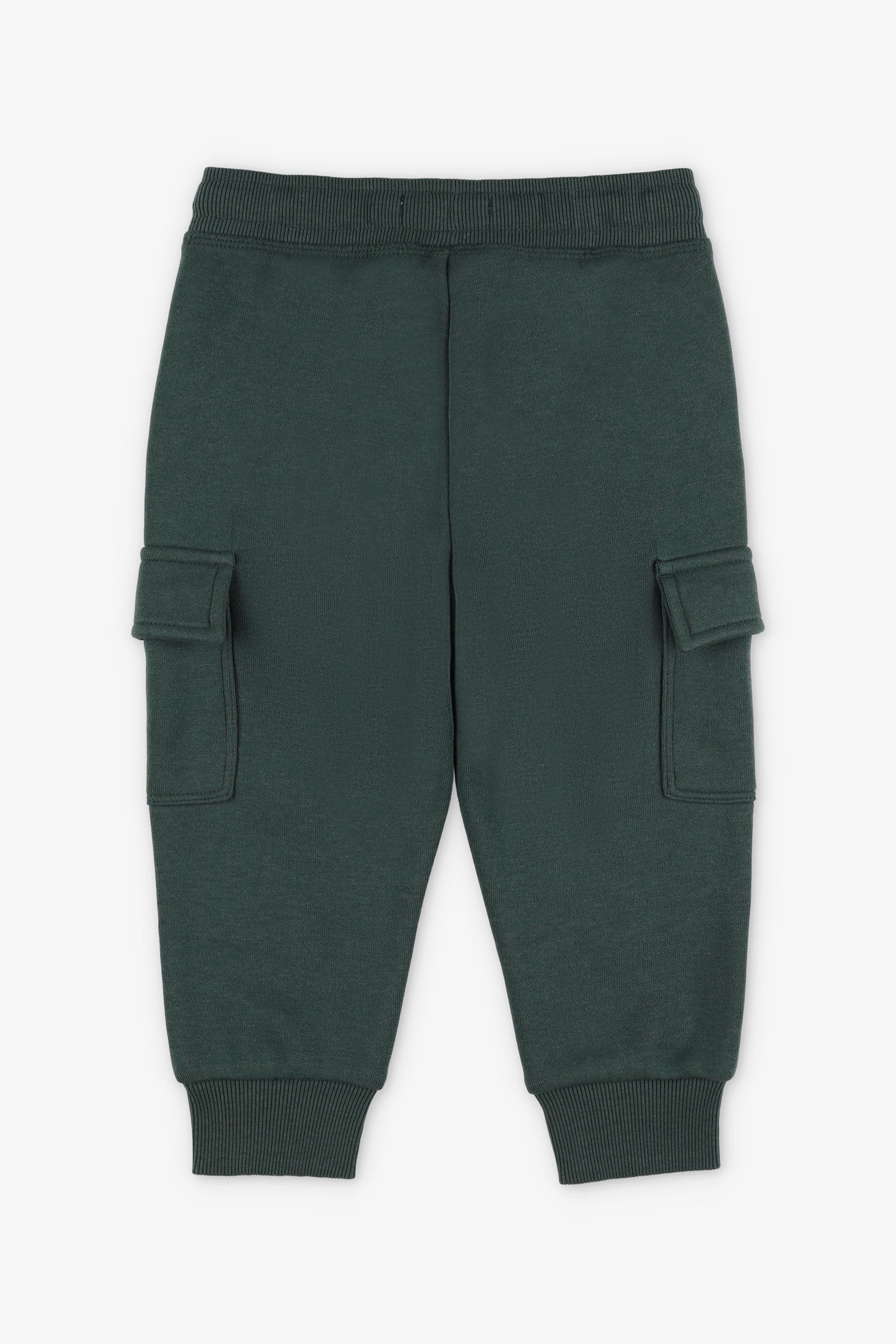 Pantalon jogger cargo coton ouaté 2T-3T - Bébé garçon && VERT FONCE