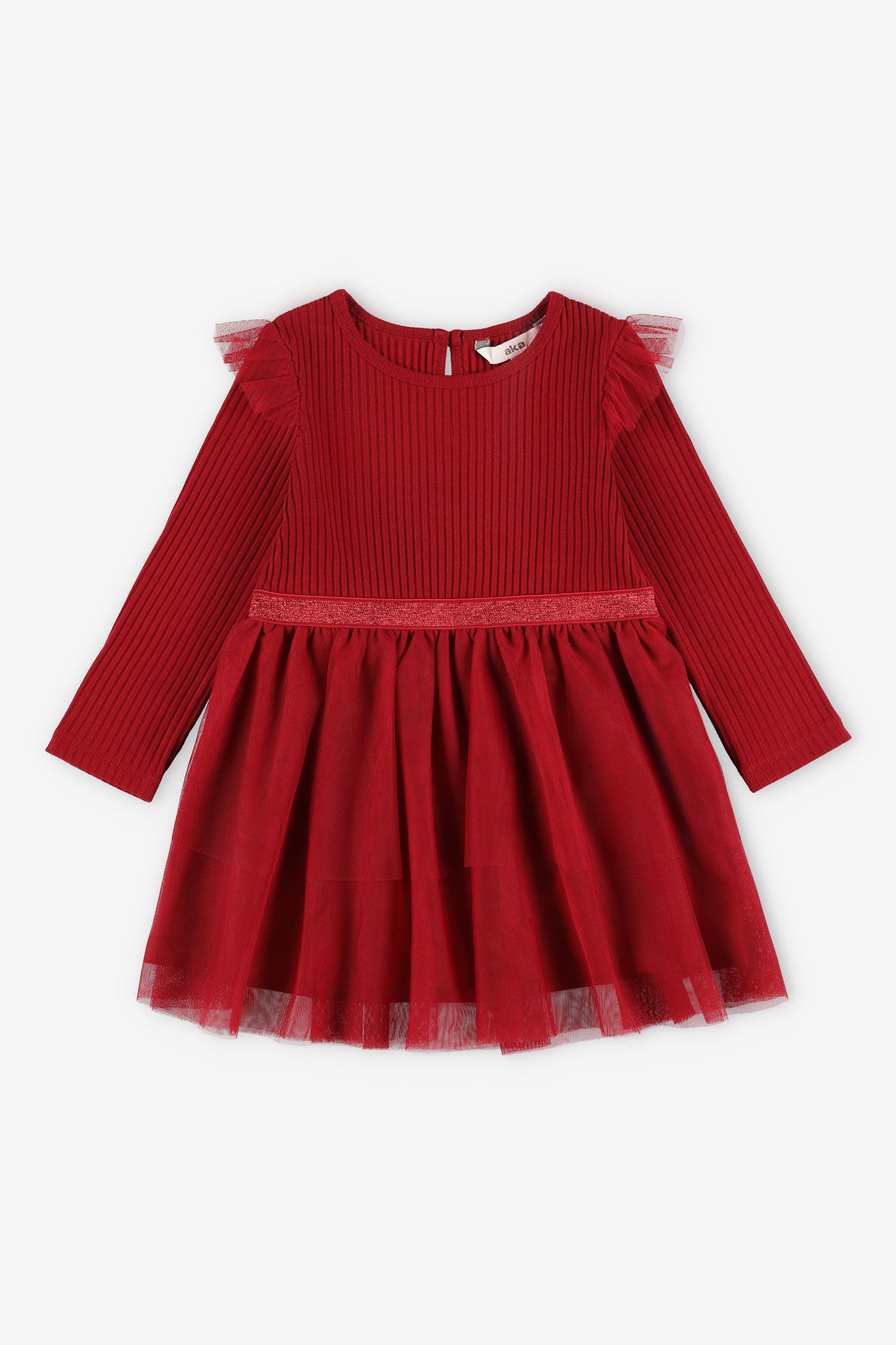 Robe Grise Côtelée Fille NEXT Taille 12 Ans - Manches Courtes, Longueur Genou, Occasion Très Bon état