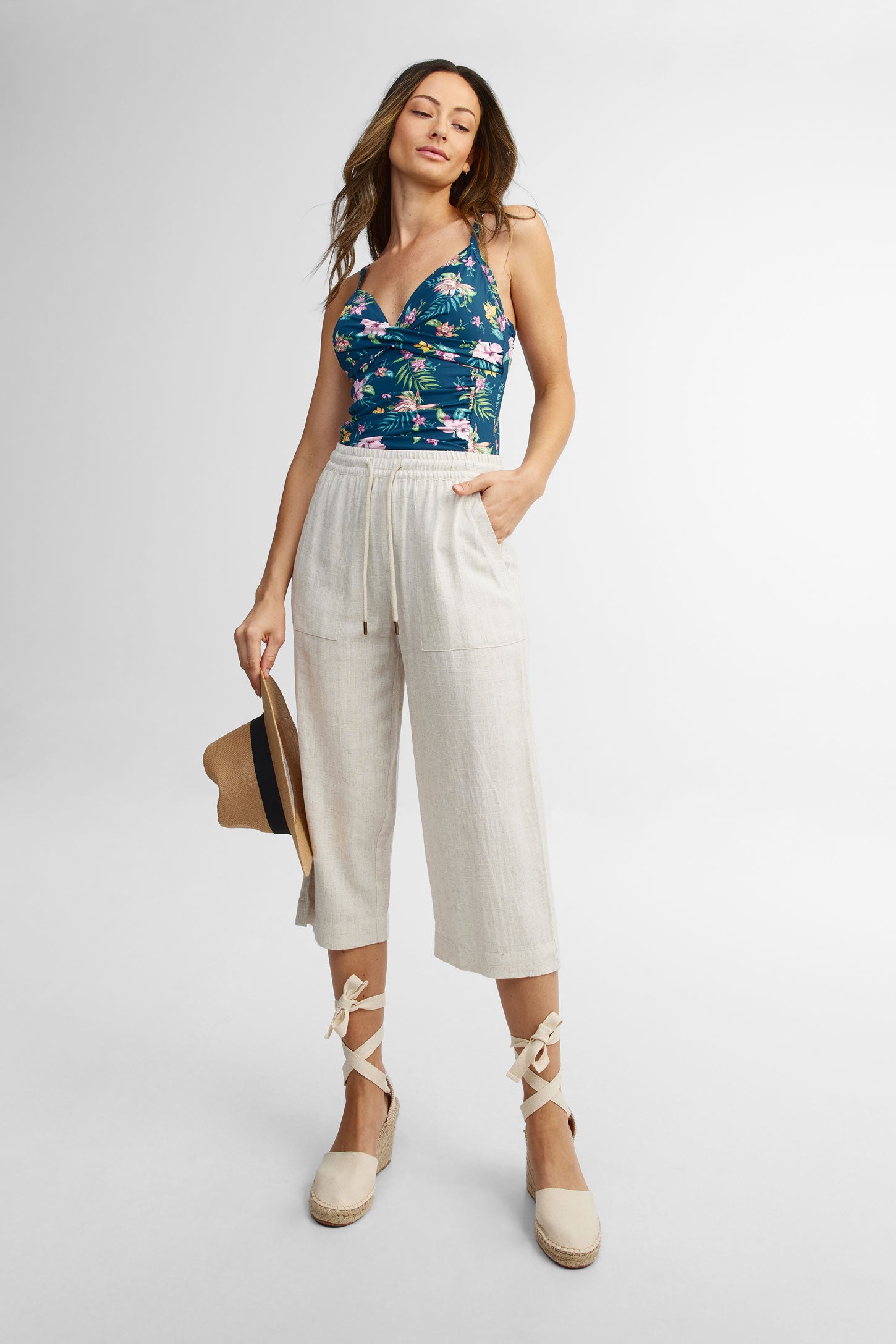 Maillot de bain 1-pièce - Femme && BLEU MULTI