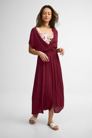 Robe couvre-maillot - Femme && BOURGOGNE