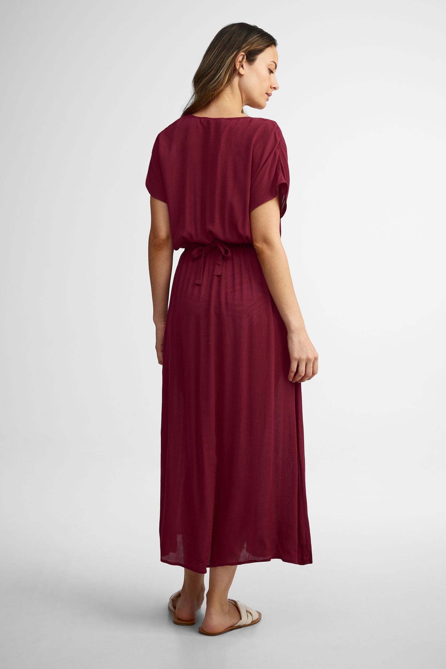 Robe couvre-maillot - Femme && BOURGOGNE