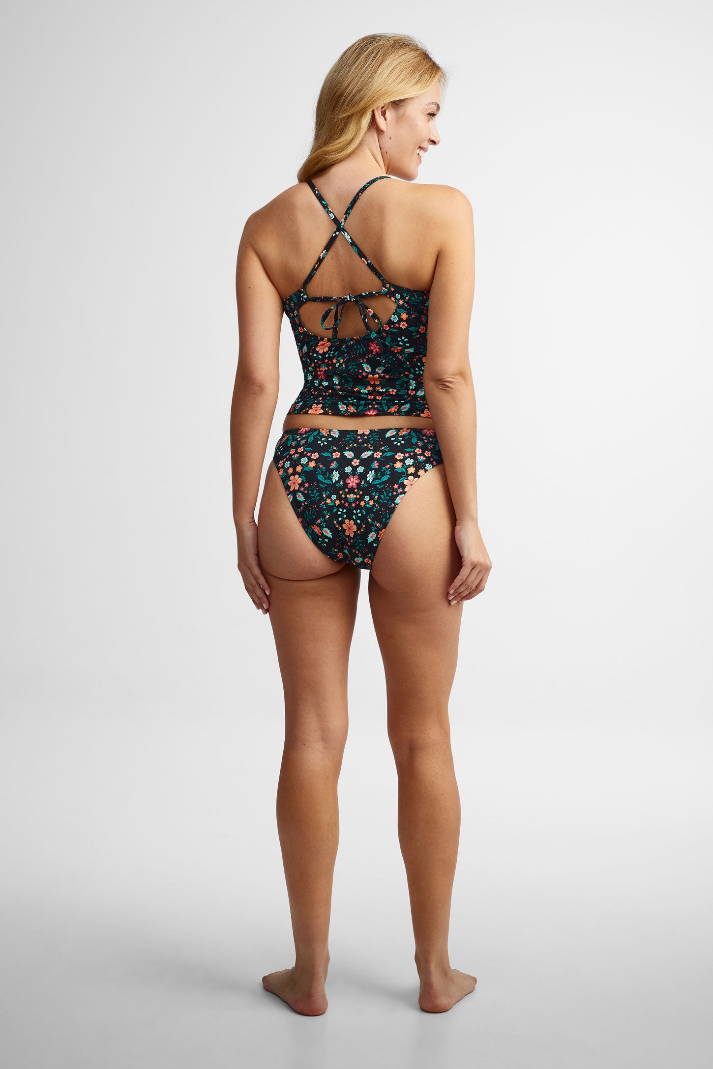 Haut de maillot de bain Tankini – Femme && NOIR/MULTI
