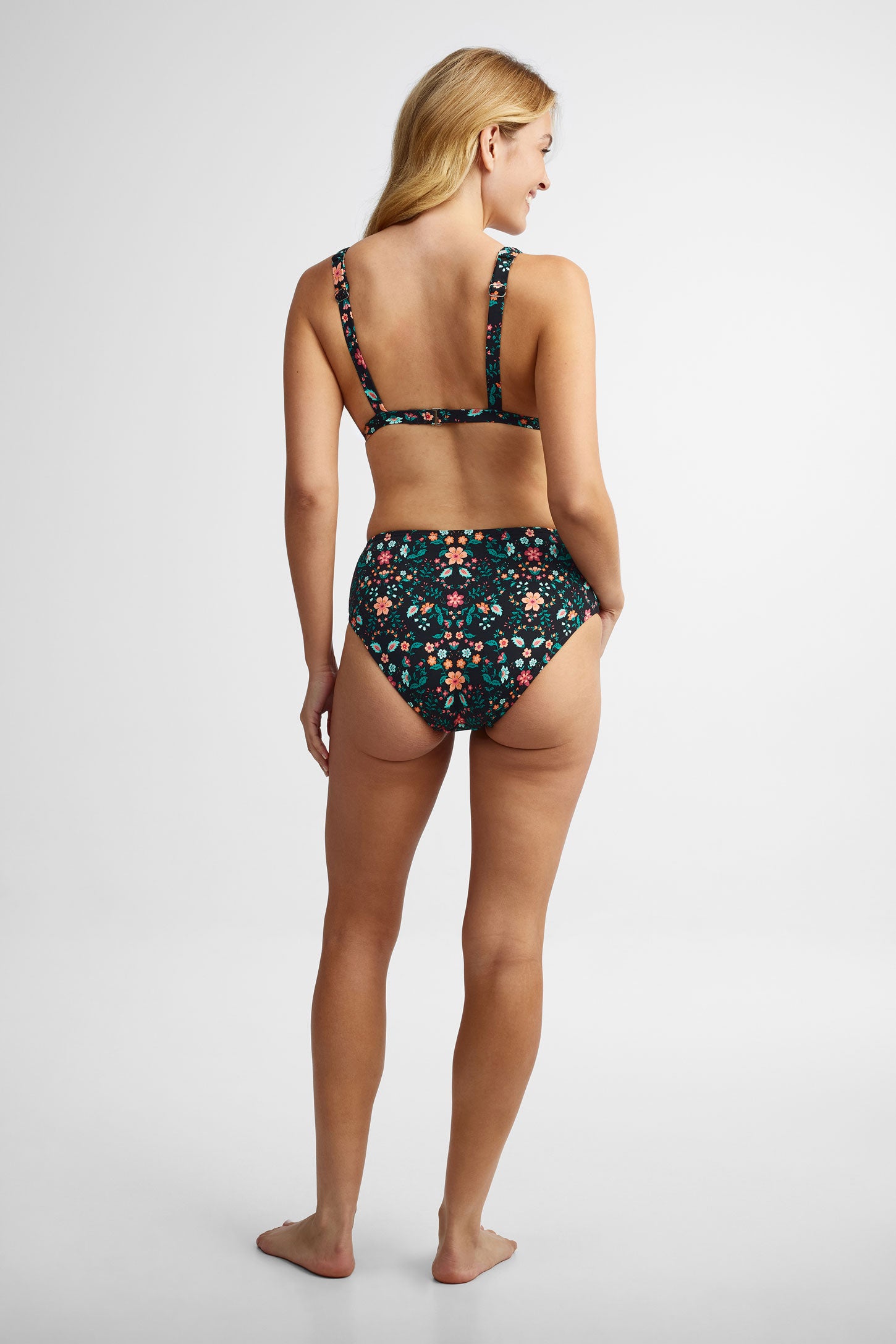 Haut maillot de bain triangle - Femme
 && NOIR/MULTI