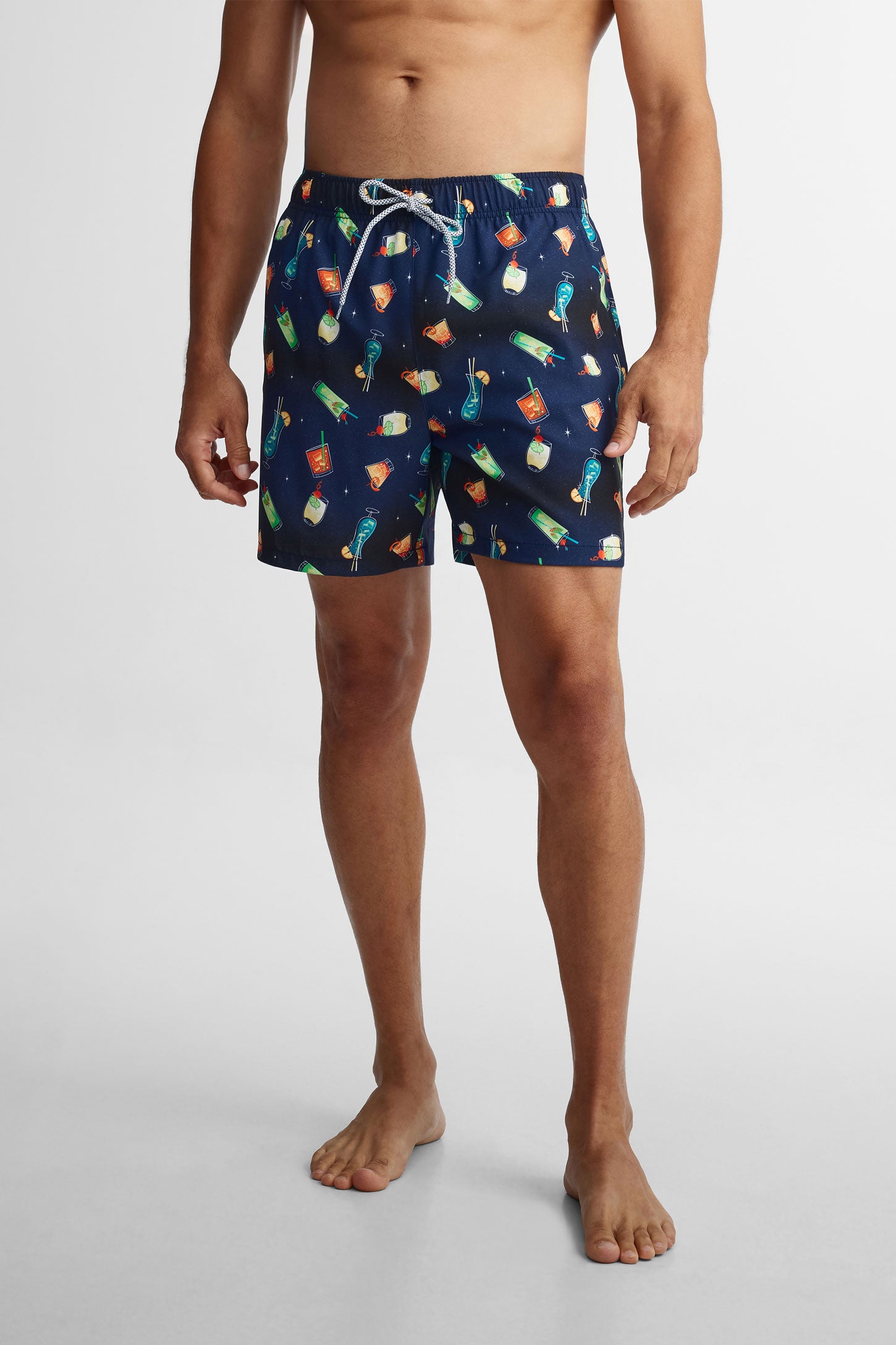 Short maillot de bain extensible - Homme && MULTI