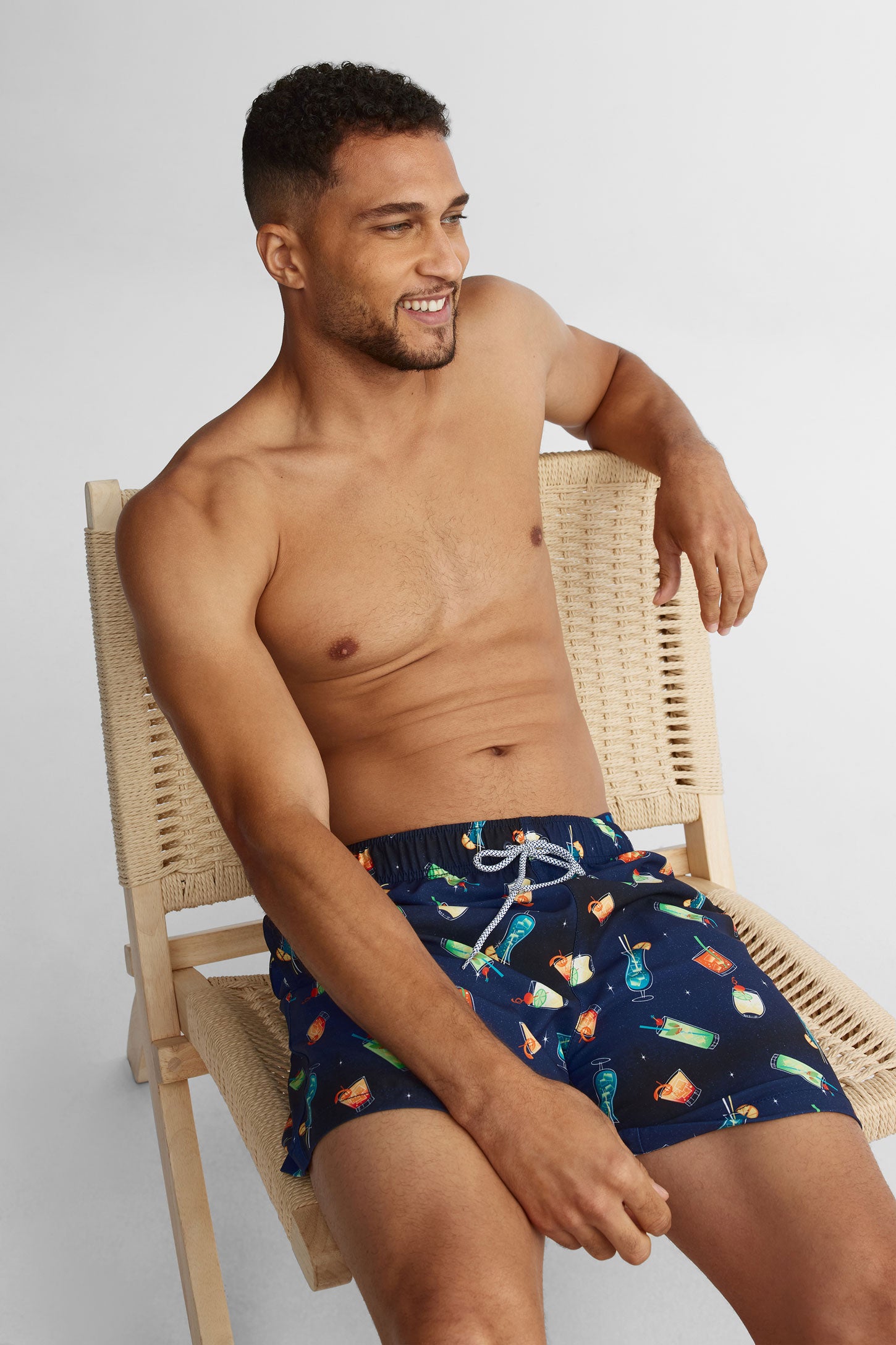 Short maillot de bain extensible - Homme && MULTI