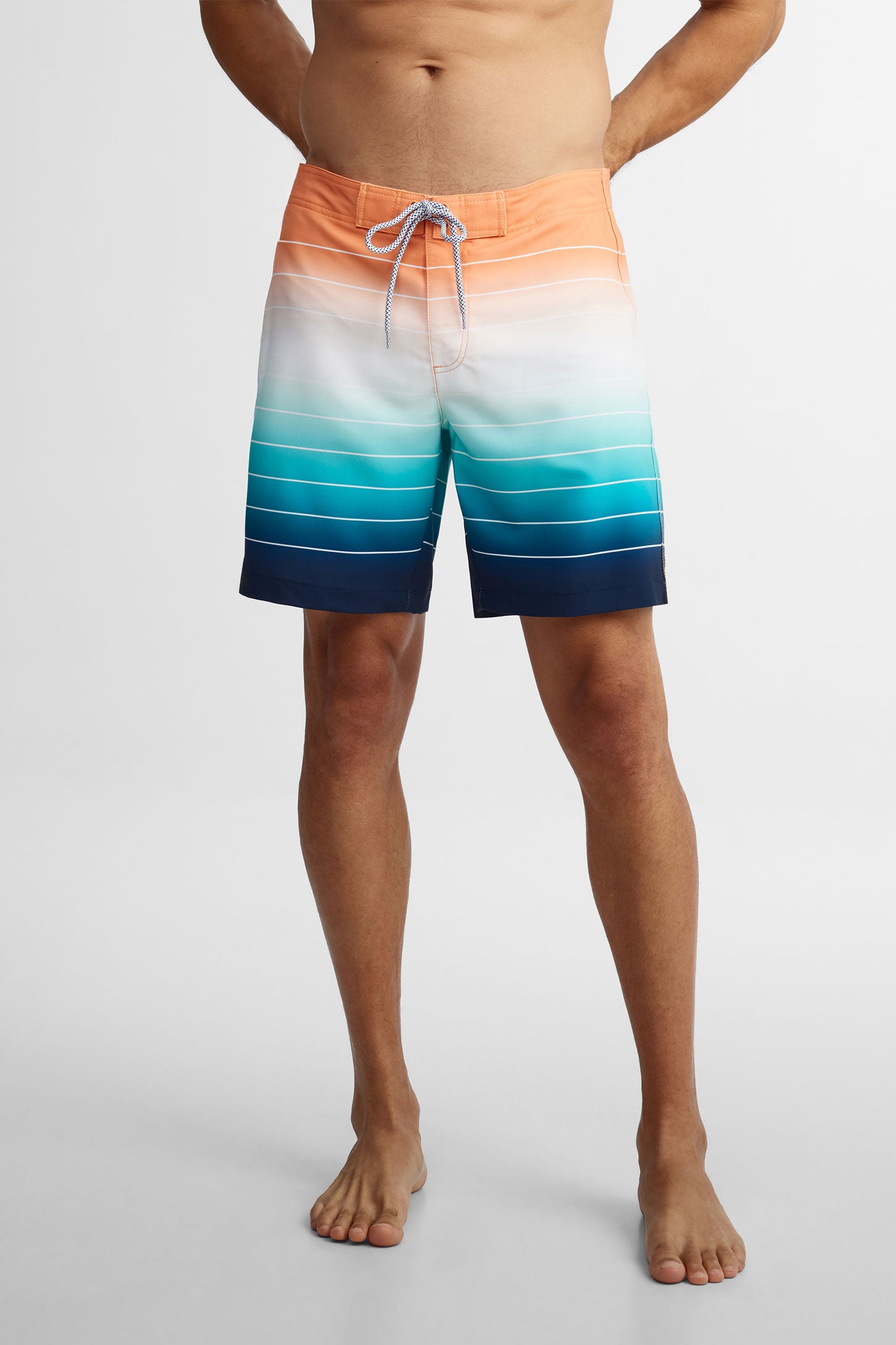 Short maillot de bain - Homme && ORANGE MULTI