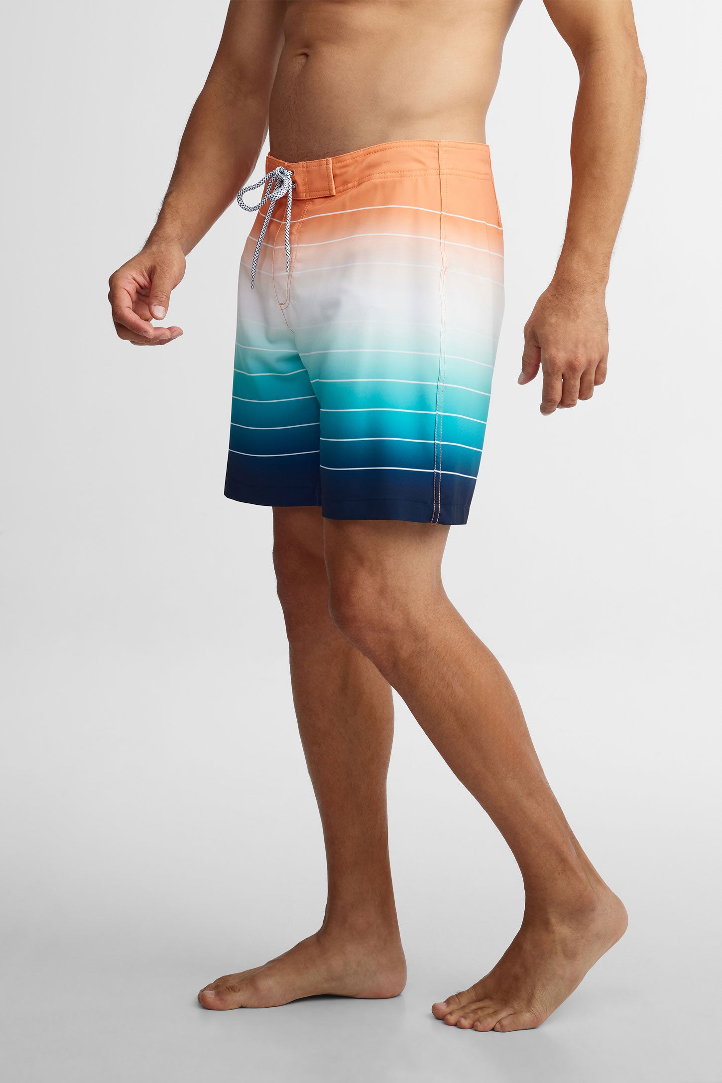 Short maillot de bain - Homme && ORANGE MULTI