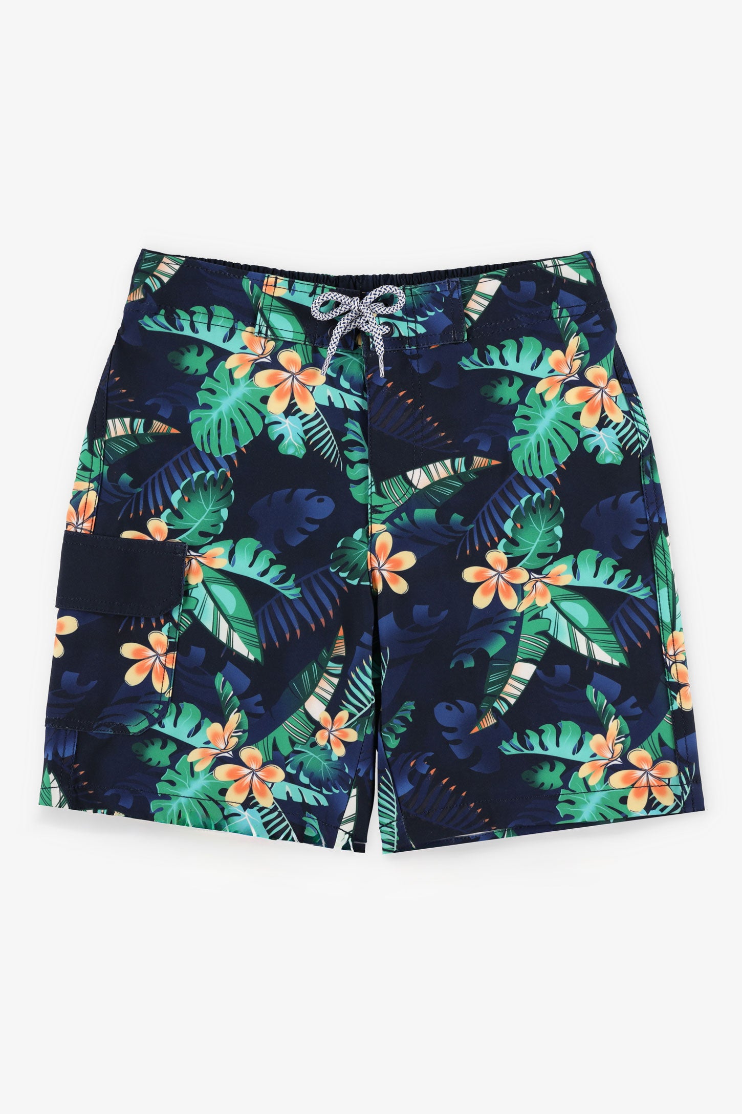 Short de bain extensible 4 sens – Ado garçon && BLEU MARINE MUL
