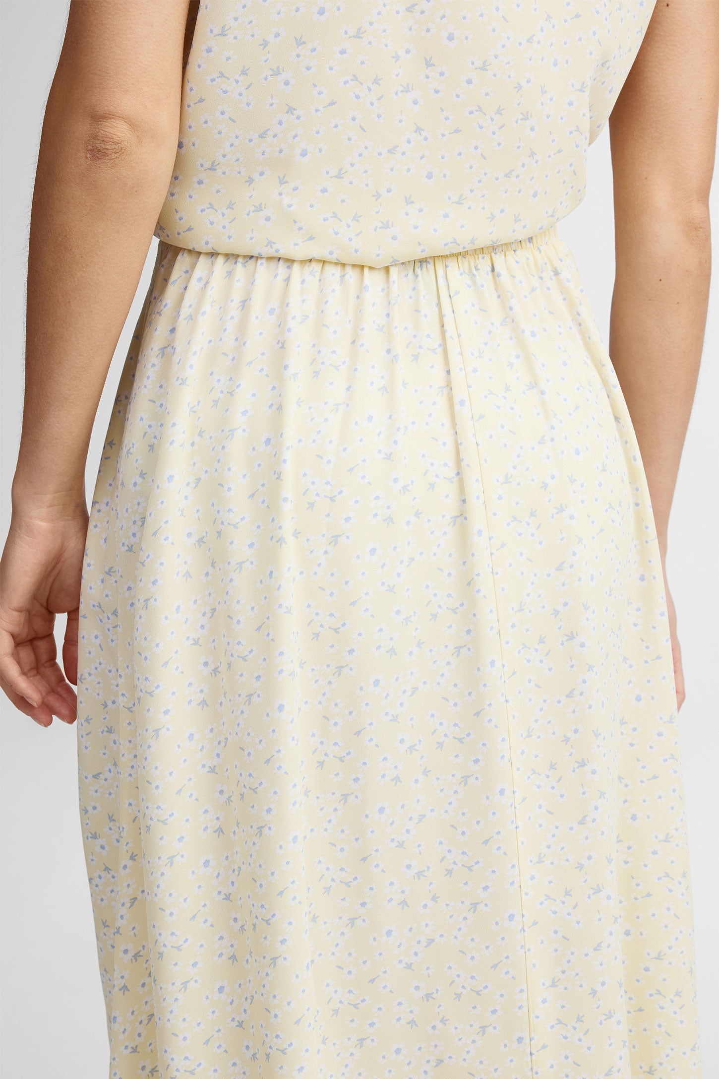 Jupe midi imprimée - Femme && JAUNE/MULTI