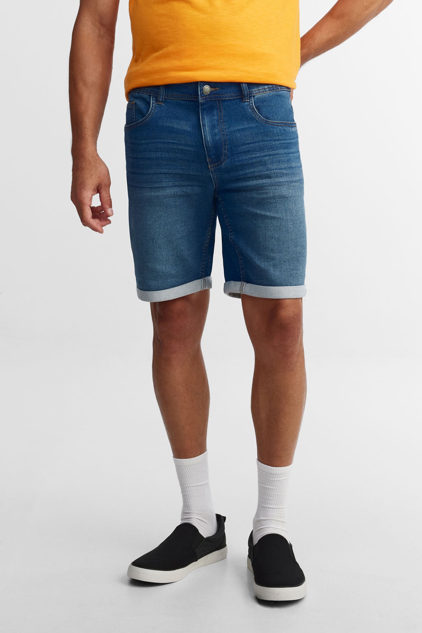 Bermudas en jeans - Homme && BLEU