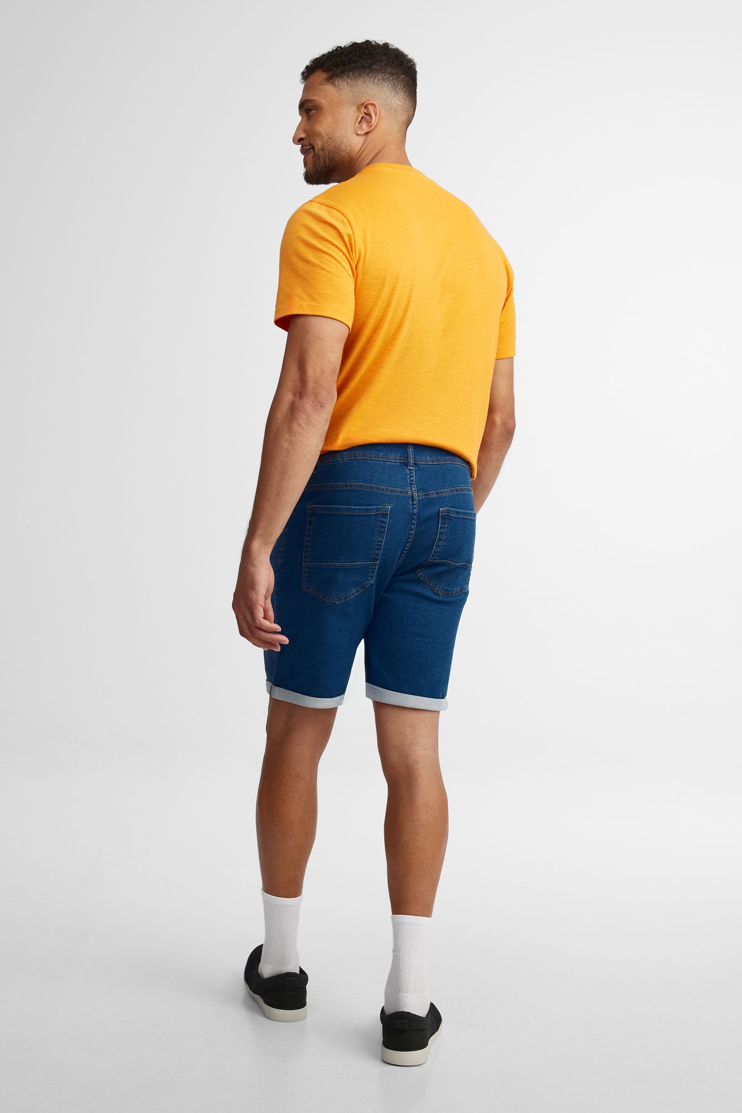 Bermudas en jeans - Homme && BLEU