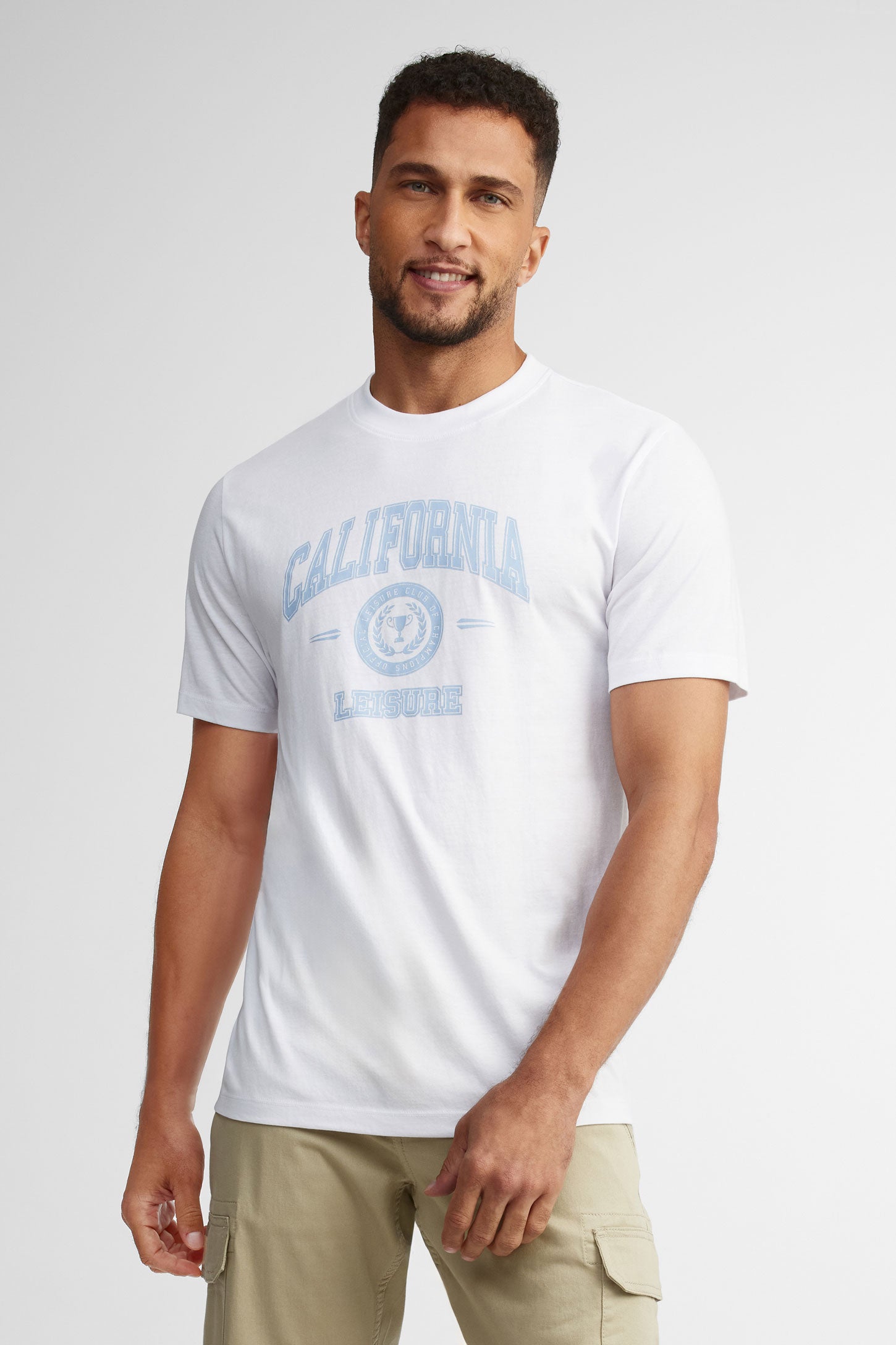 Tee shirt col rond homme online