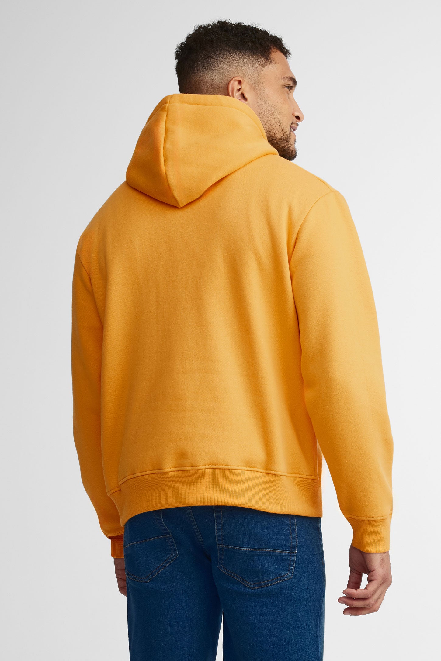 Chandail à capuchon coton ouaté - Homme && JAUNE